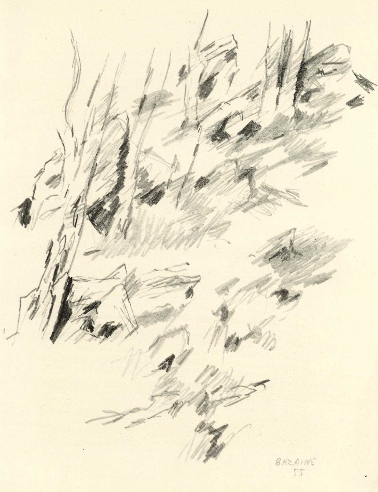 Jean Bazaine, Composition, Xxe Sicle, Lithograph