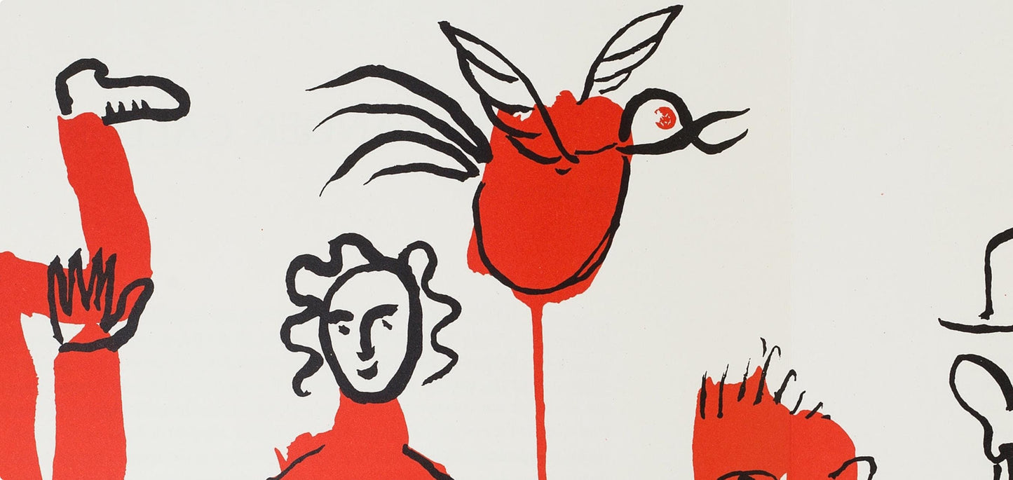 Alexander Calder, Composition, Derrire Le Miroir, Lithograph