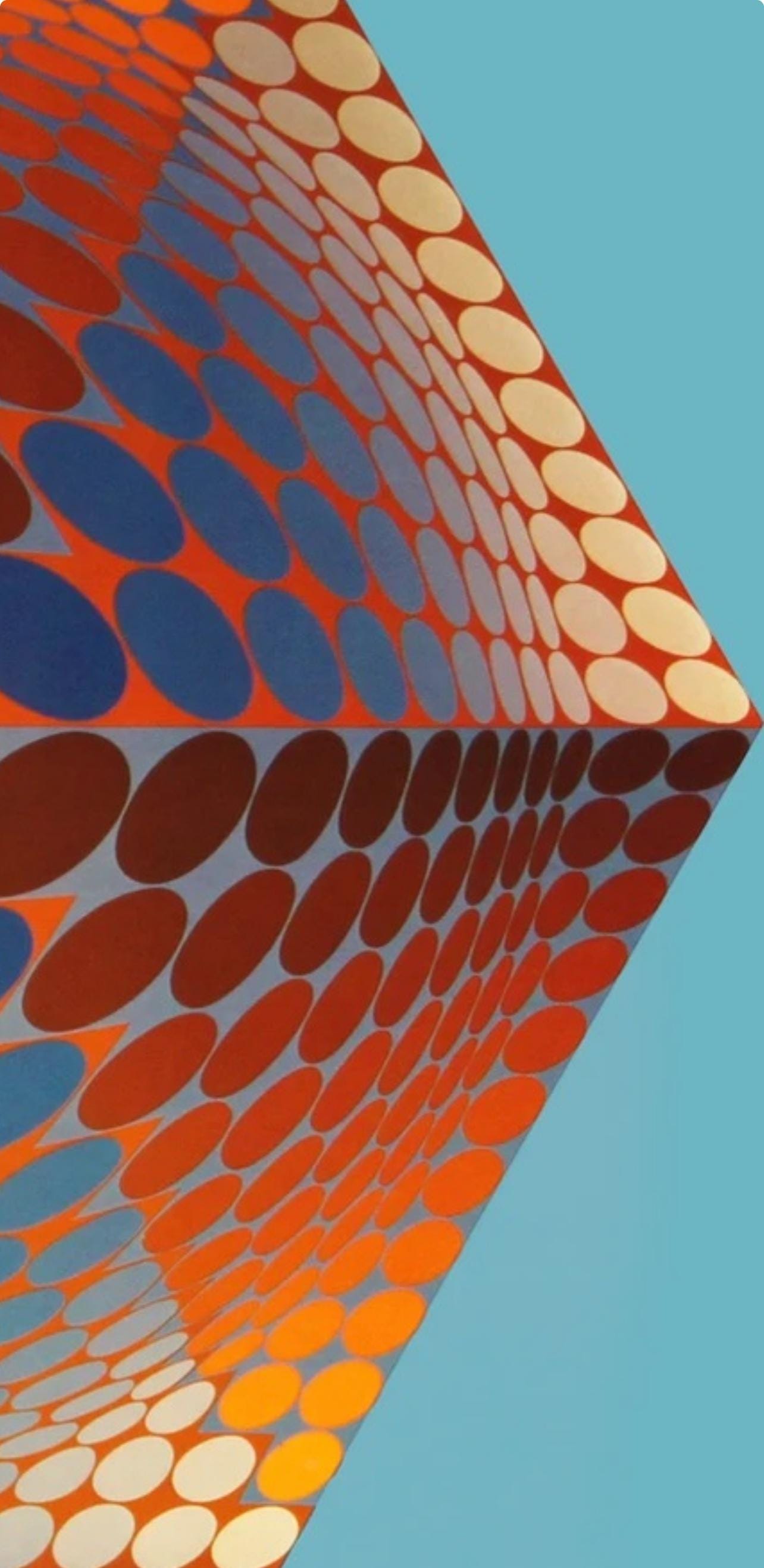 Victor Vasarely, Composition, Hexagone, Hliogravure