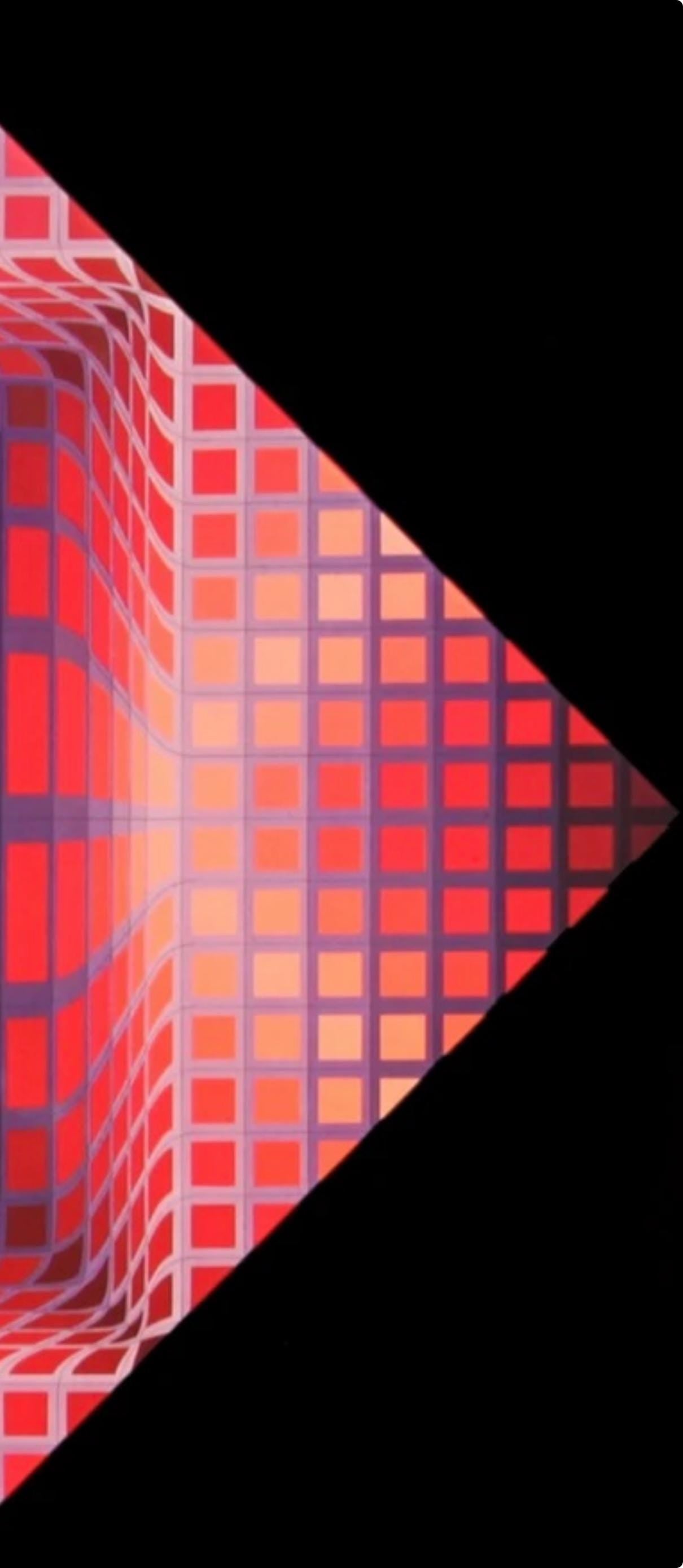 Victor Vasarely, Composition, Damier, Hliogravure