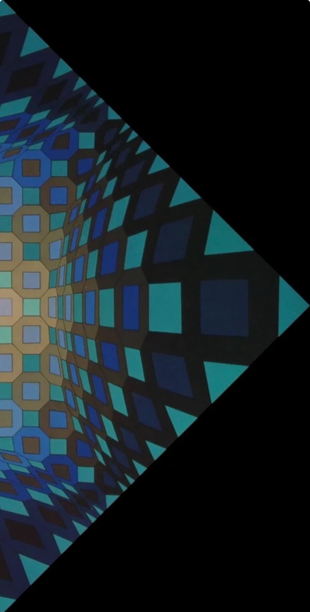 Victor Vasarely, Composition, Octogone, Hliogravure