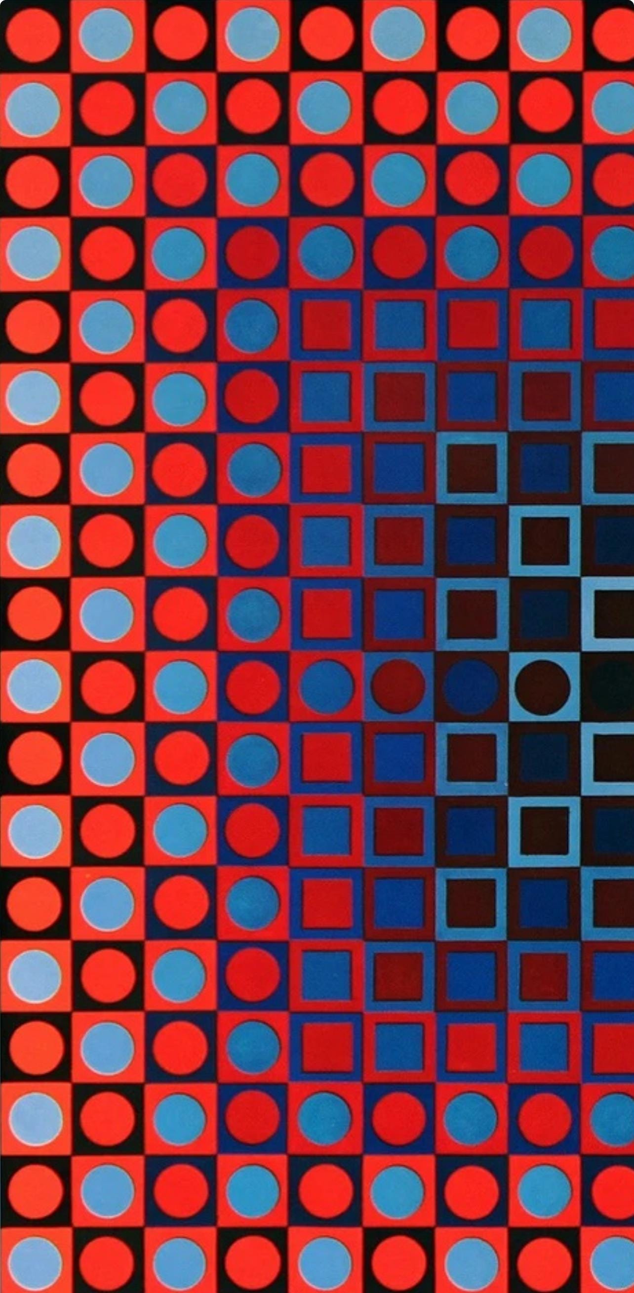 Victor Vasarely, Composition, Folklore Plantaire, Hliogravure