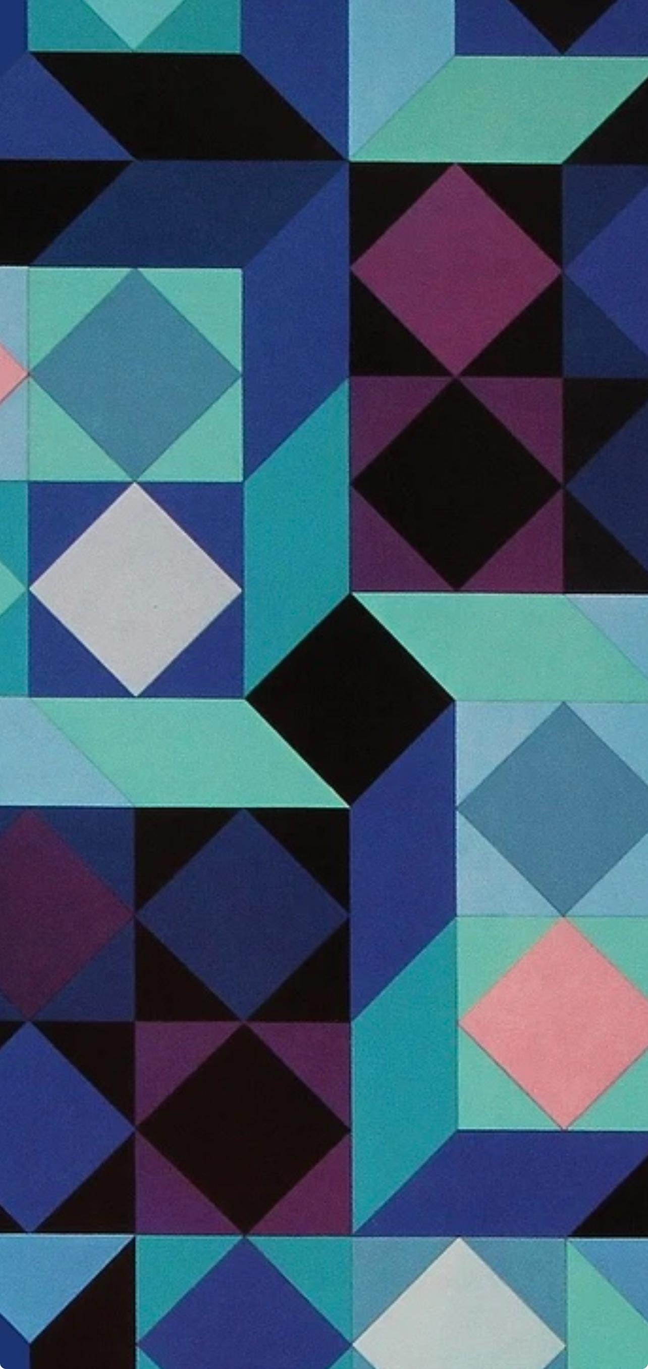 Victor Vasarely, Composition, Hommage Hexagone, Hliogravure