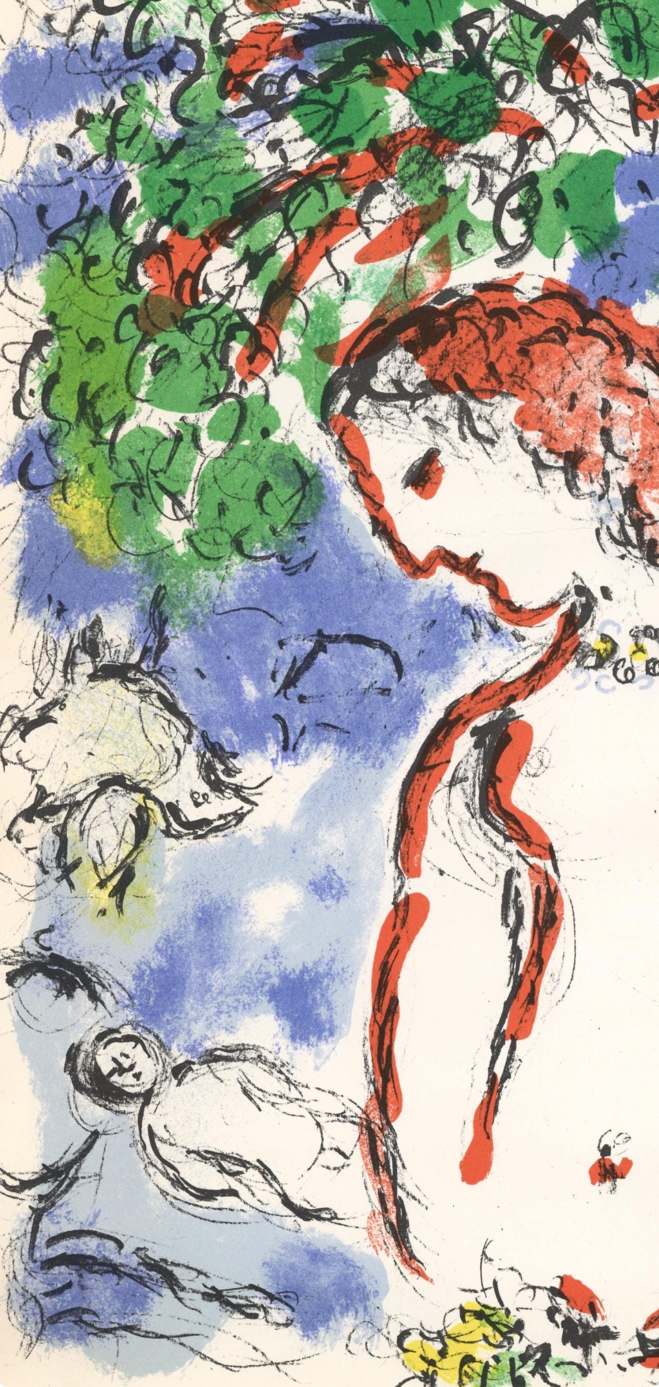 Marc Chagall, Composition (Cramer 91; Mourlot 650), Derrire Le Miroir, Lithograph