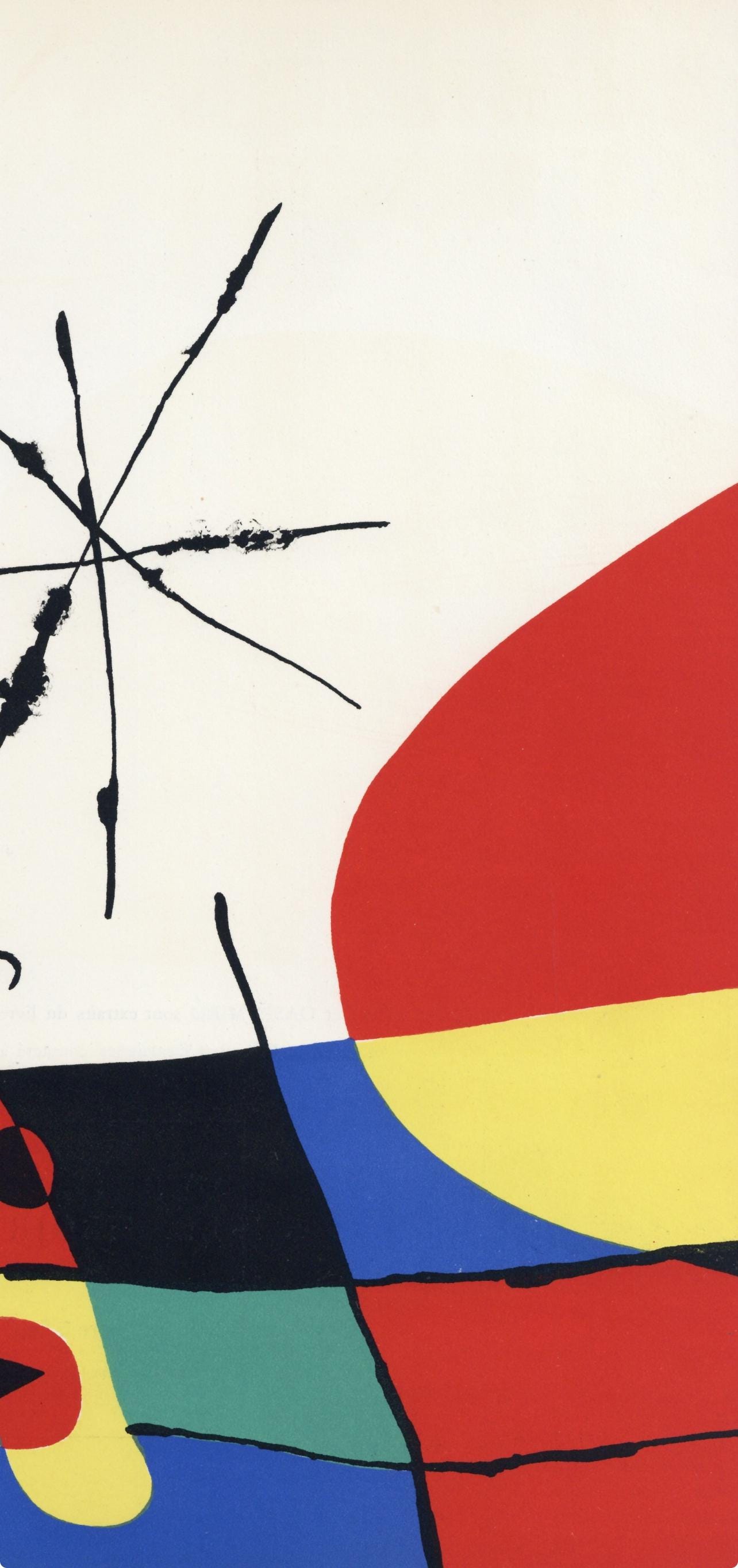 Joan Mir, Composition (Cramer 34), Derrire Le Miroir, Lithograph