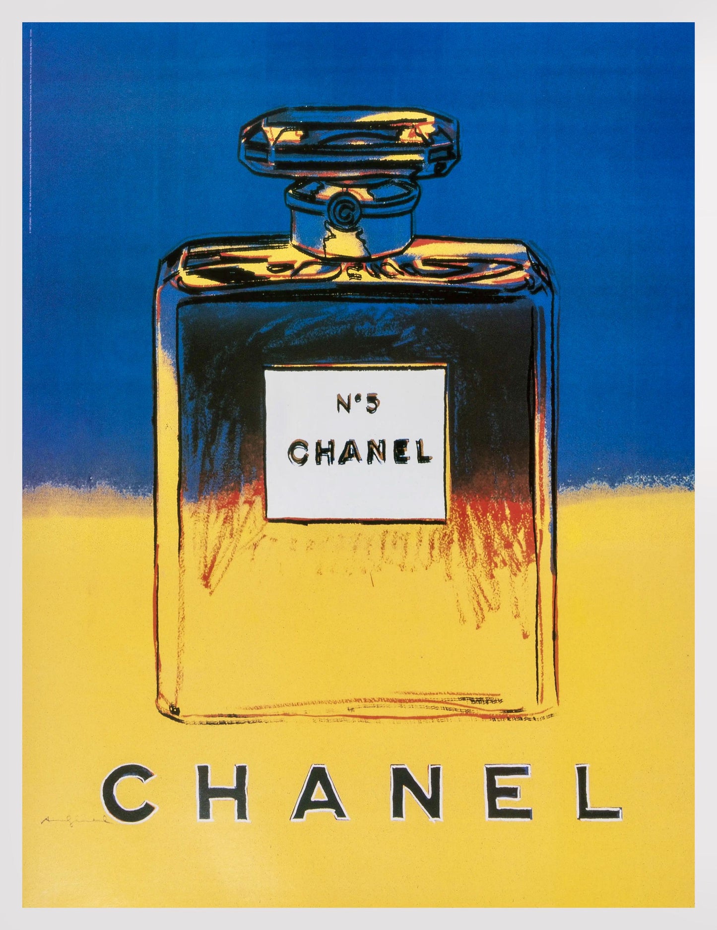 Andy Warhol, Chanel No. 5, Official Edition Chanel Ltd. Advertising Campaign Lithograph, 1997