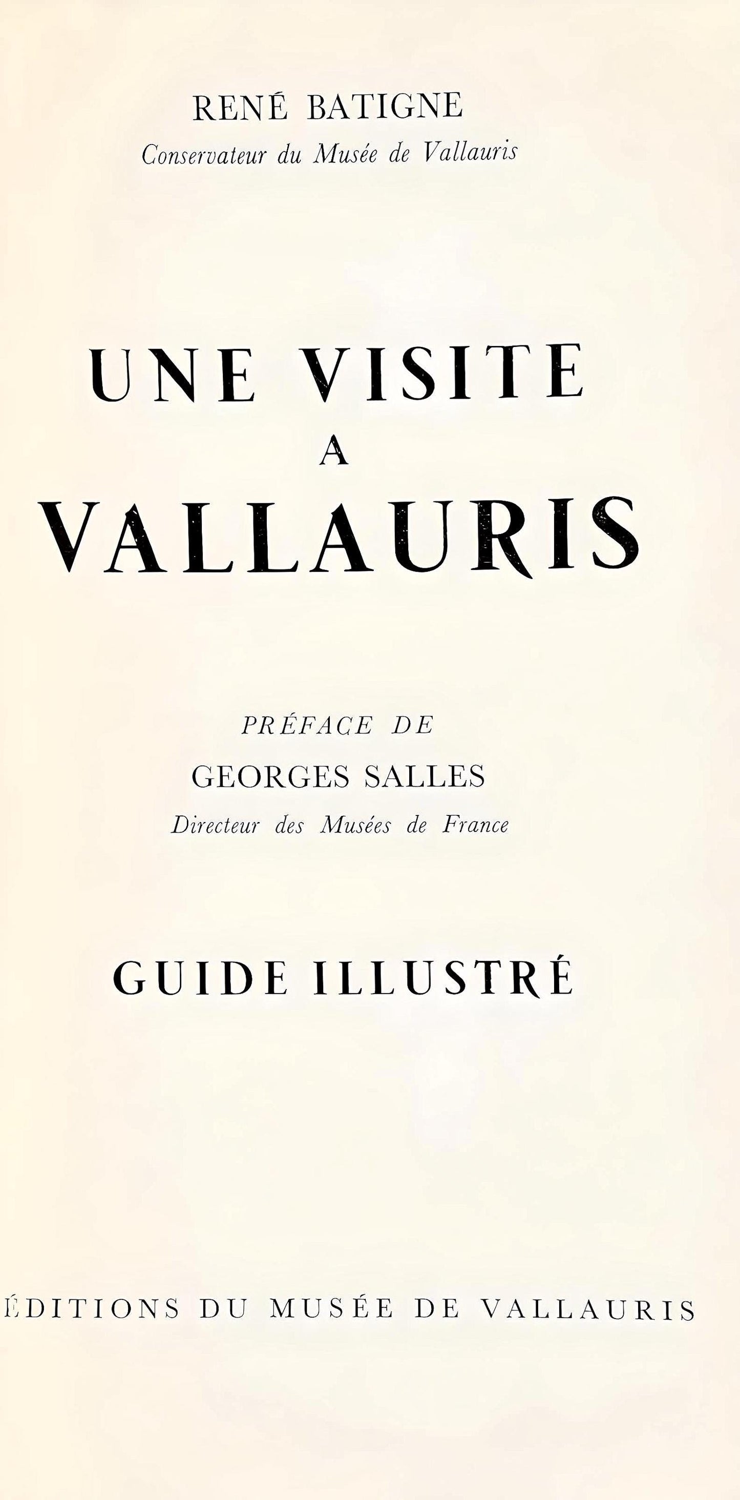 Pablo Picasso, Composition (Cramer 58; Mourlot 189), Une Visite A Vallauris, Lithograph