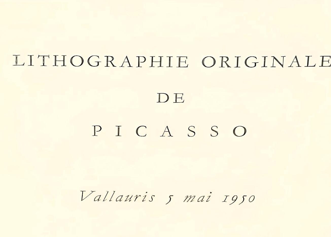 Pablo Picasso, Composition (Cramer 58; Mourlot 189), Une Visite A Vallauris, Lithograph