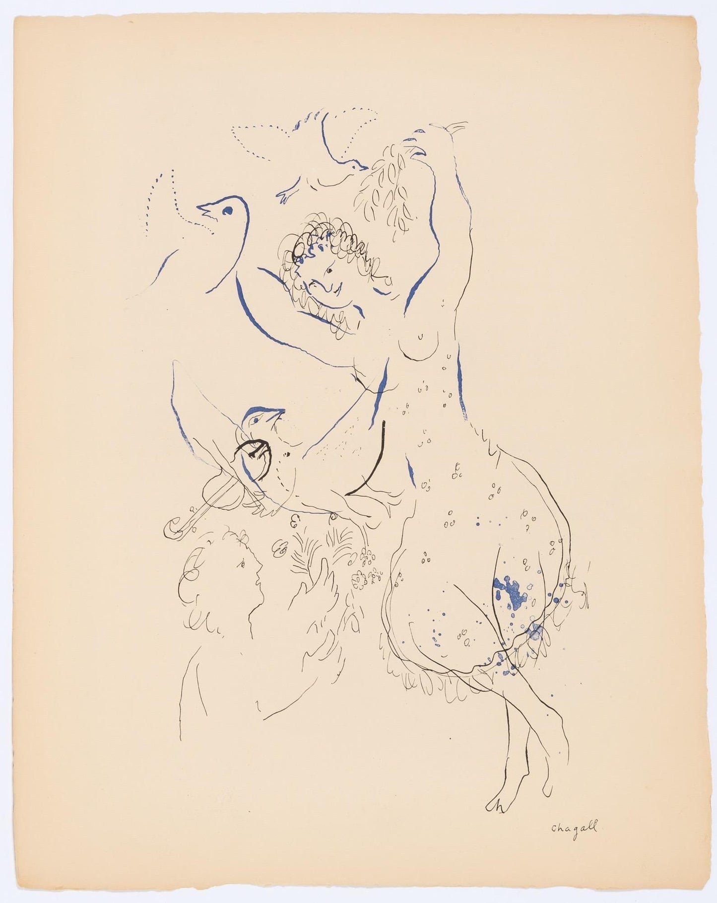 Marc Chagall, Composition, Couleur Amour, Lithograph