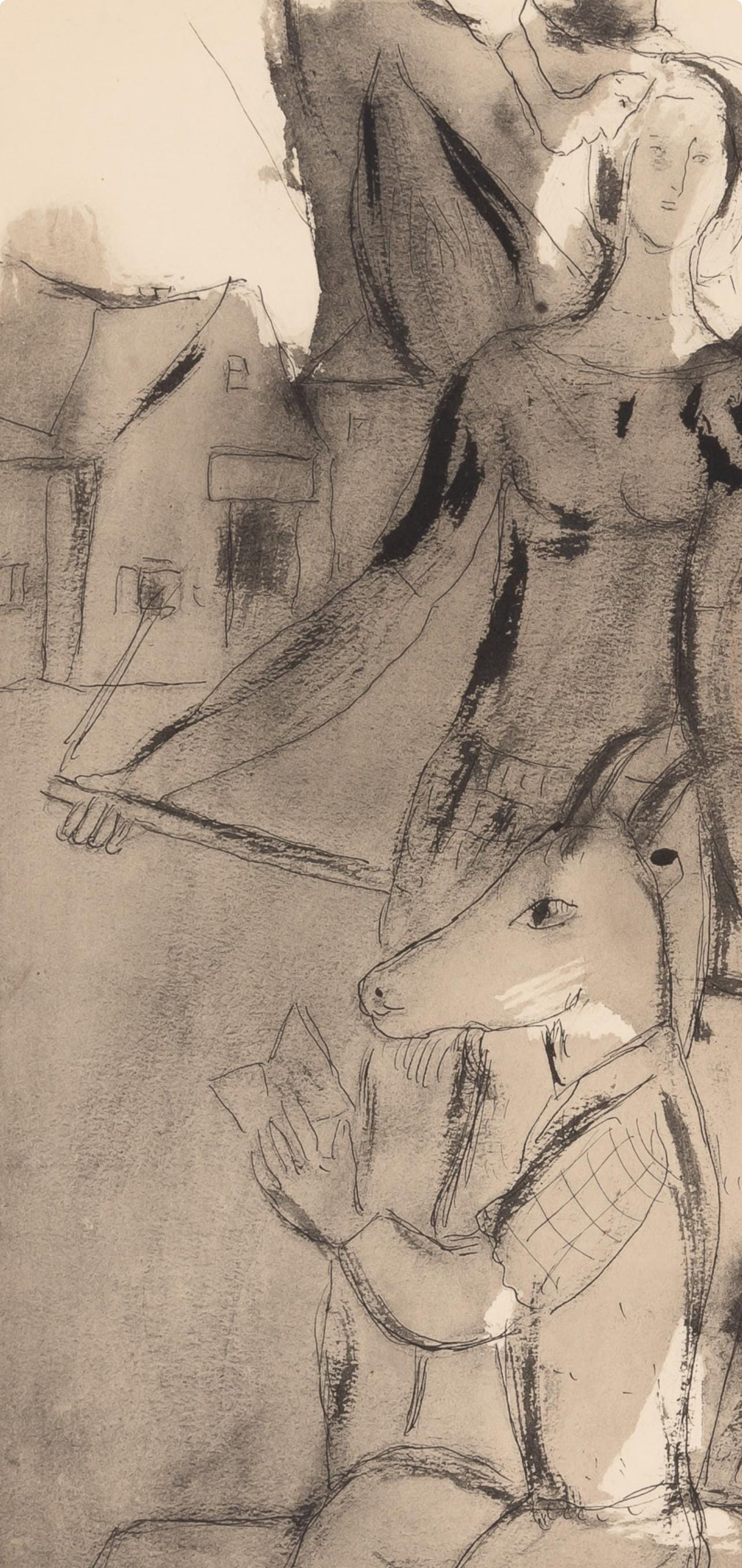 Marc Chagall, Composition, Couleur Amour, Lithograph
