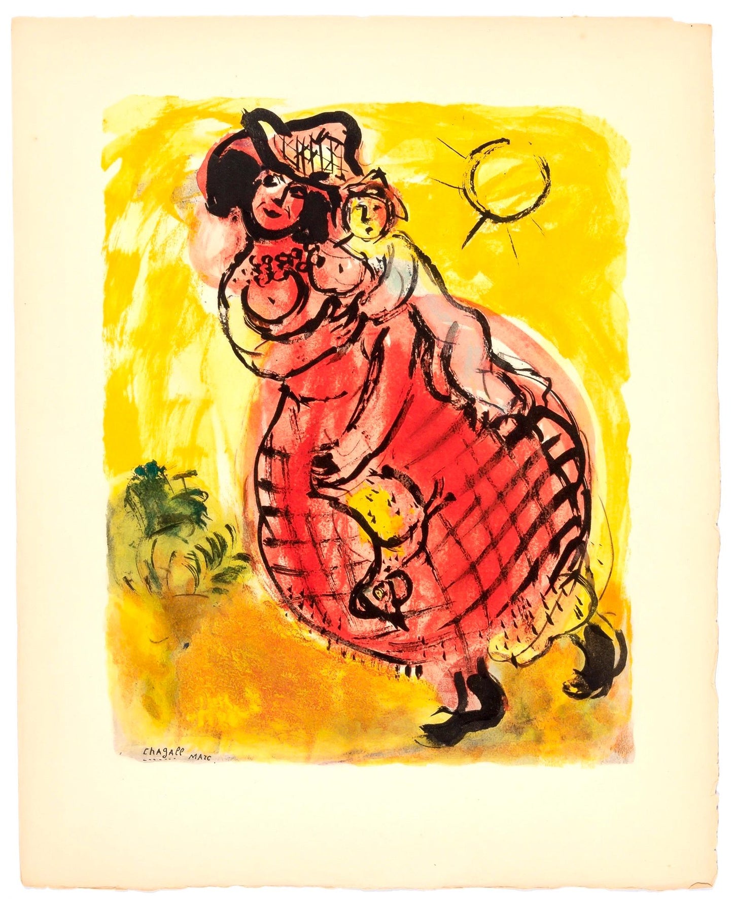 Marc Chagall, Composition, Couleur Amour, Lithograph