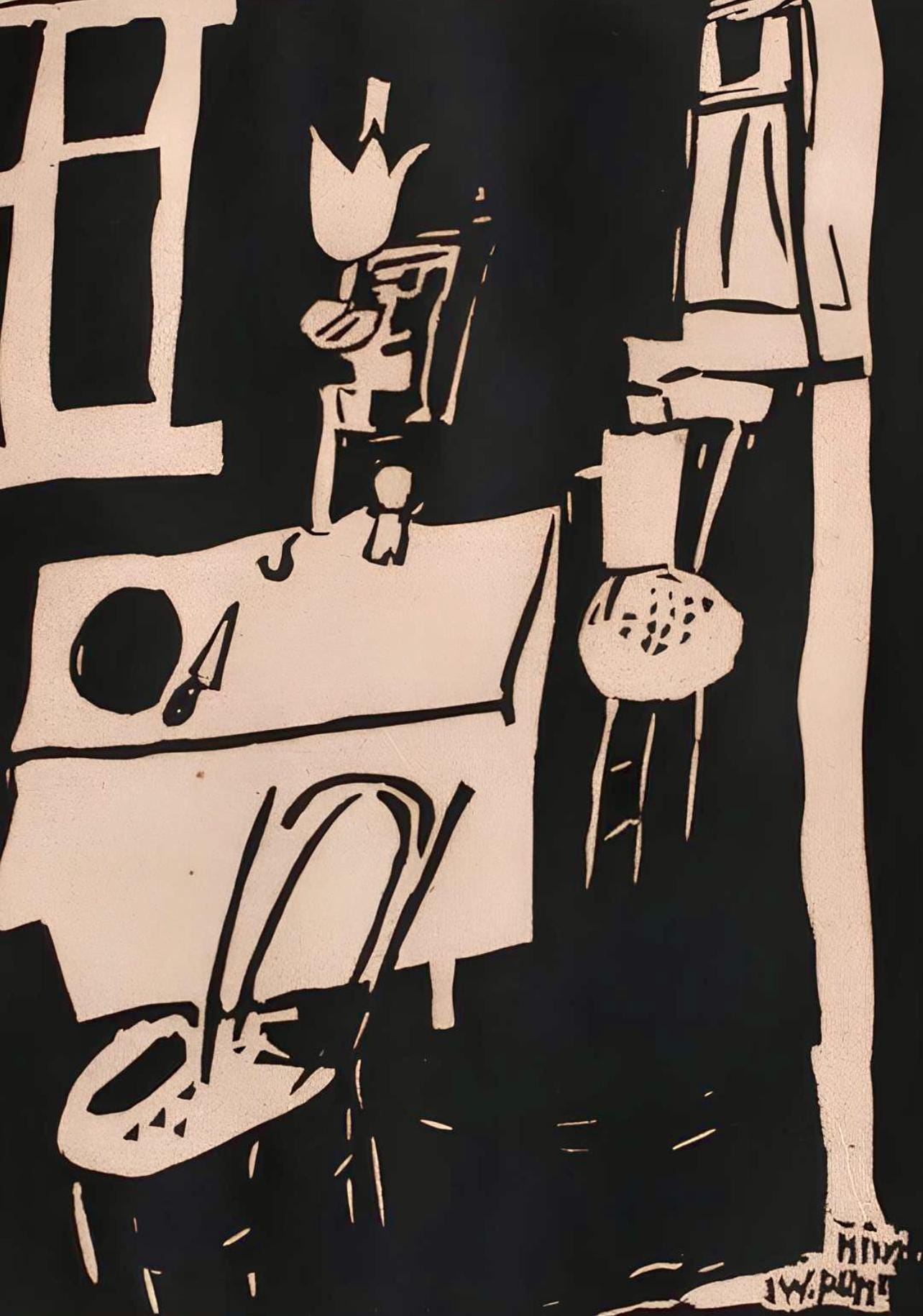 Jean Pougny, Composition, Pougny, Dix Linogravures Originales, 1914-1920, Linocut