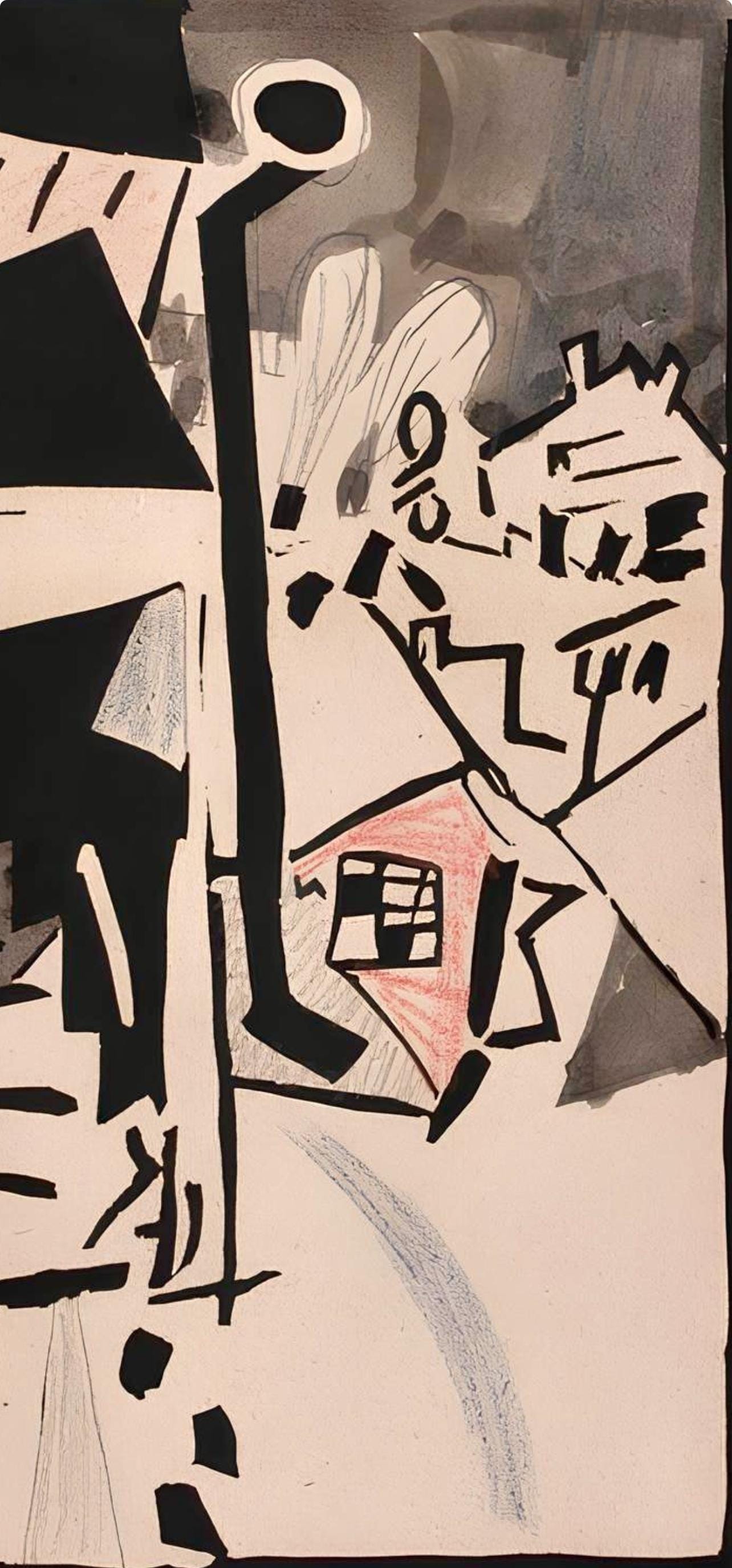 Jean Pougny, Composition, Pougny, Dix Linogravures Originales, 1914-1920, Linocut