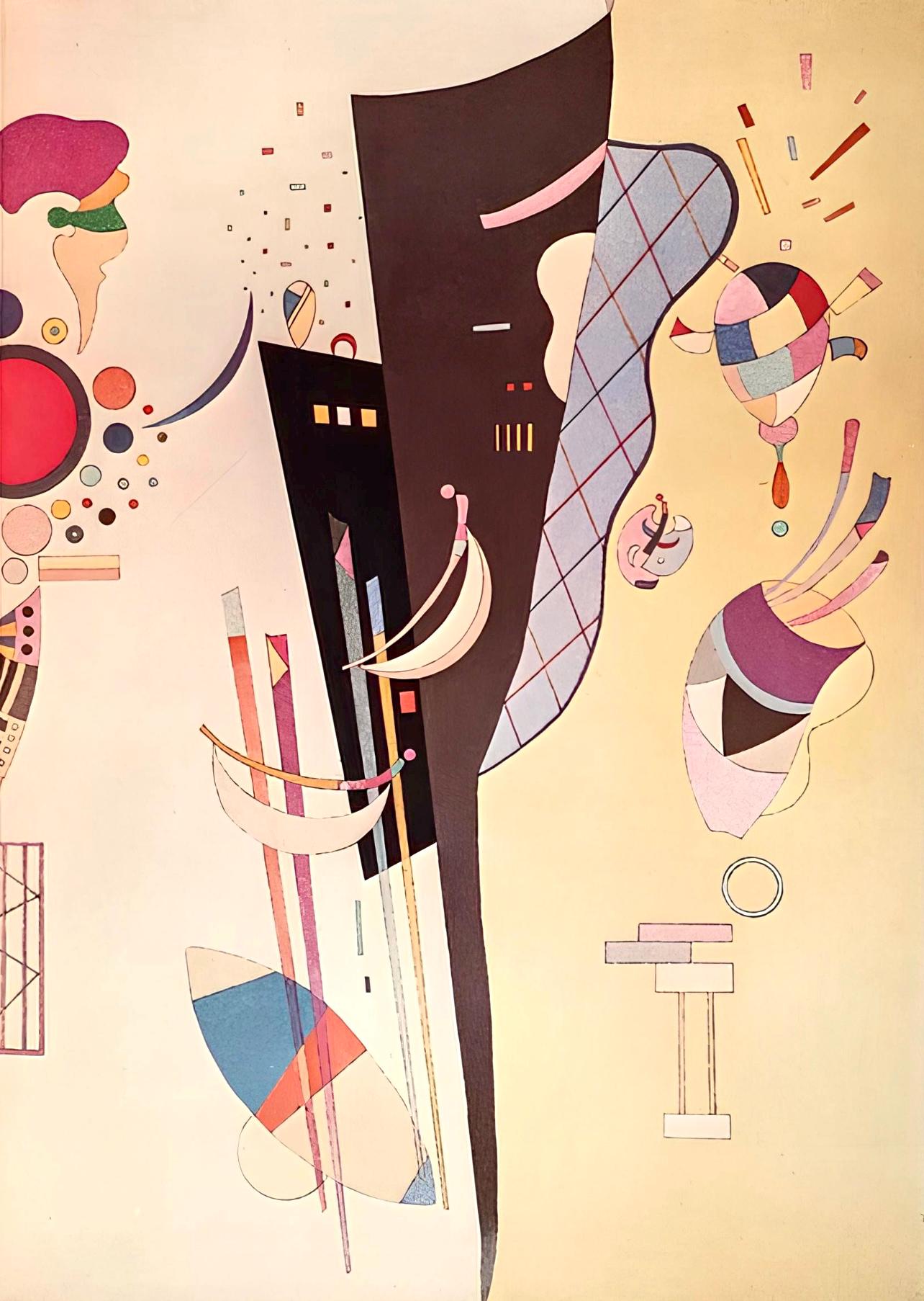 Wassily Kandinsky, Composition, Derrire Le Miroir, Lithograph