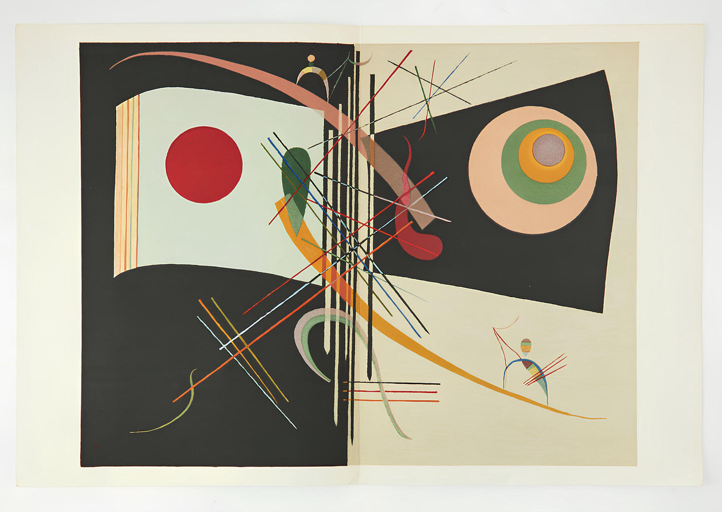 Wassily Kandinsky, Composition, Derrire Le Miroir, Lithograph