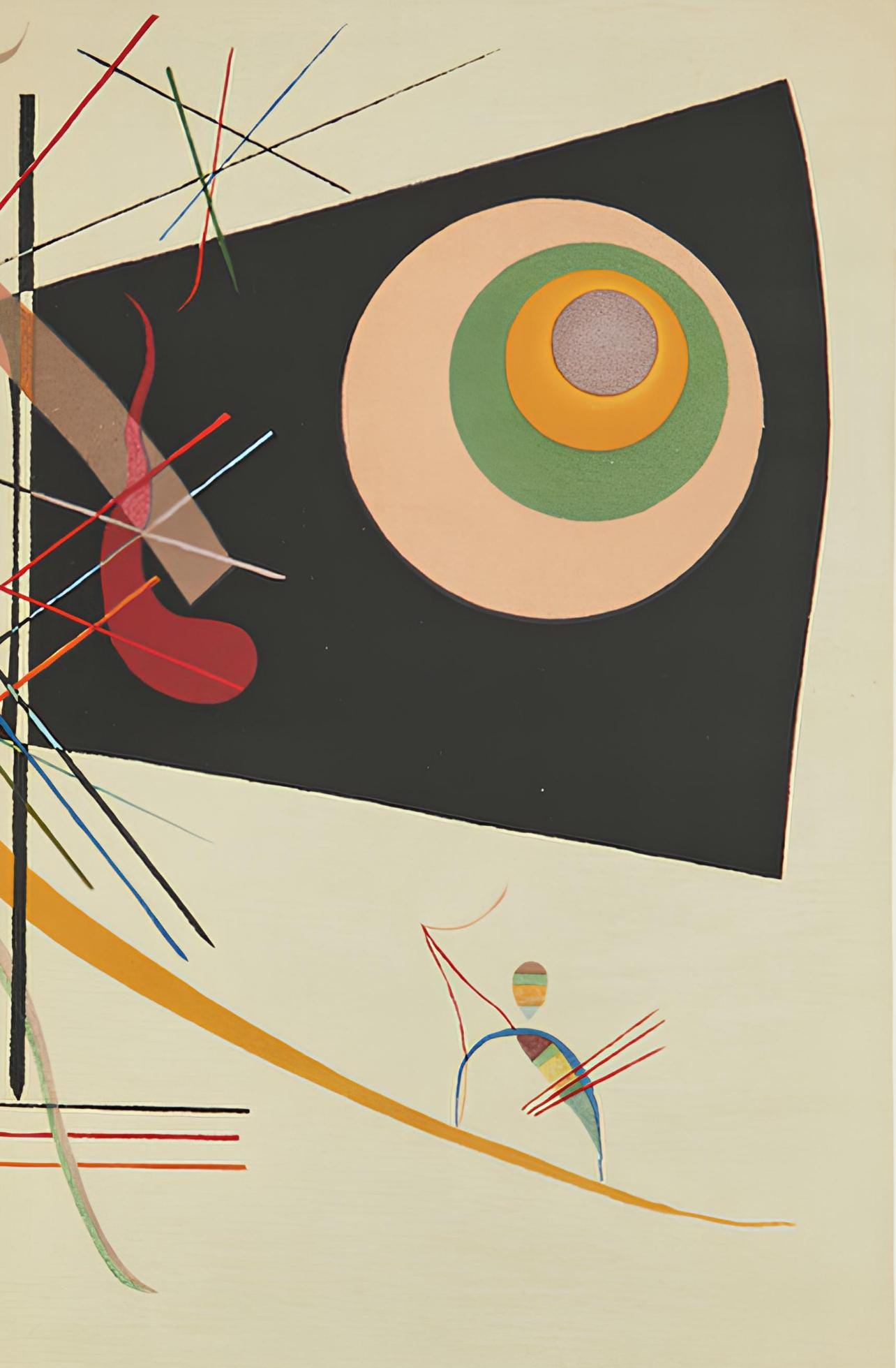 Wassily Kandinsky, Composition, Derrire Le Miroir, Lithograph