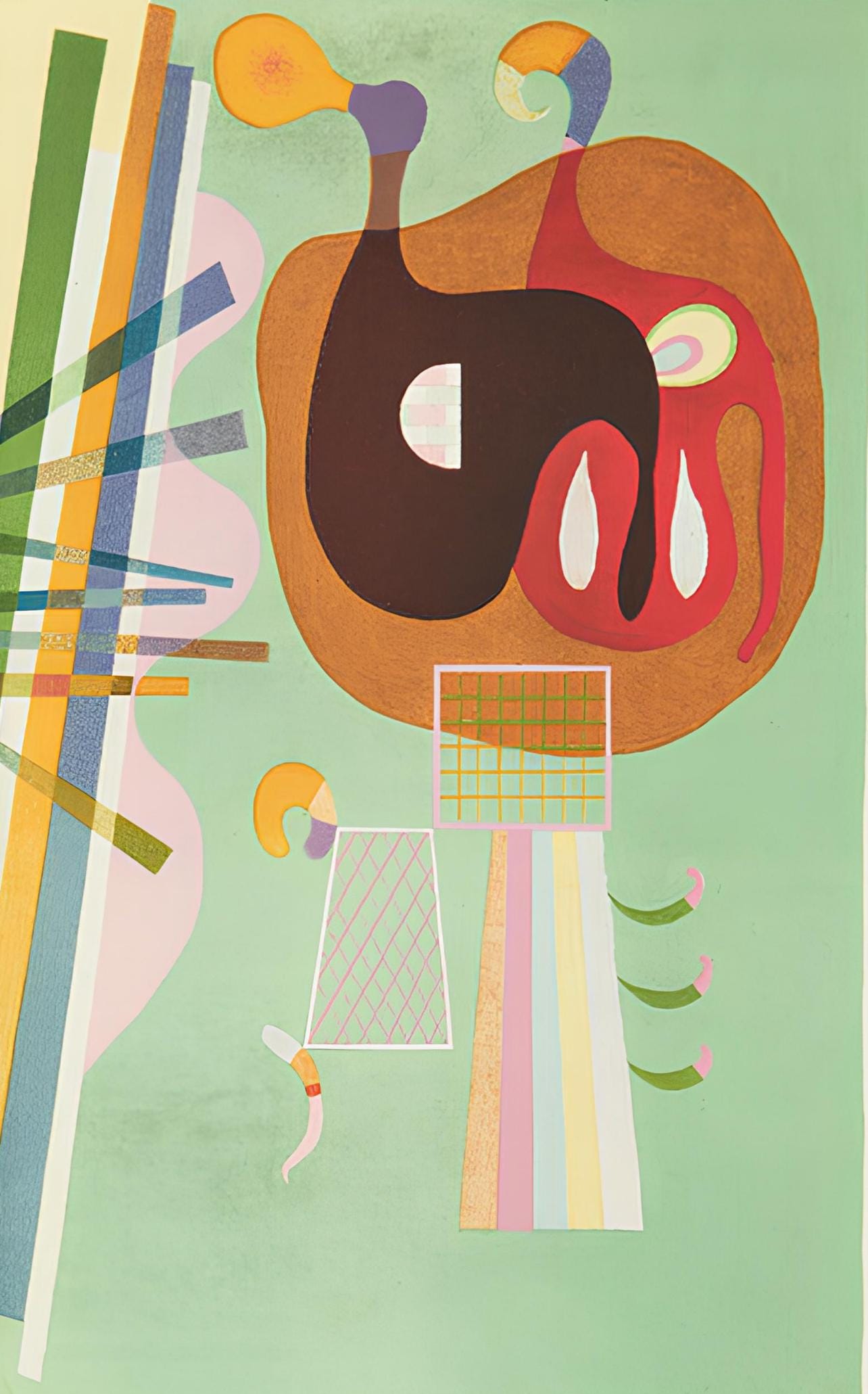 Wassily Kandinsky, Composition, Derrire Le Miroir, Lithograph