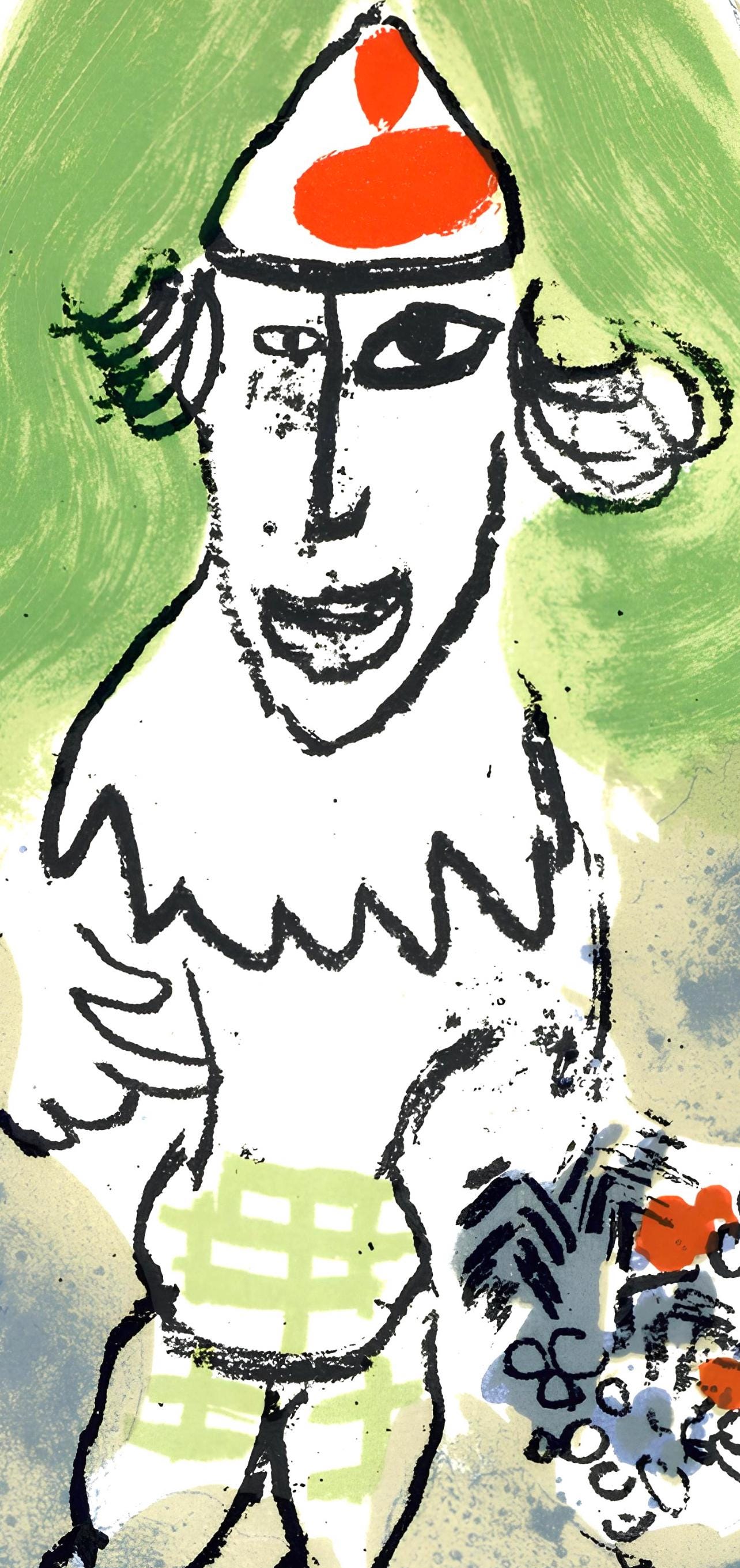 Marc Chagall, Composition (Mourlot 468), Derrire Le Miroir, Lithograph