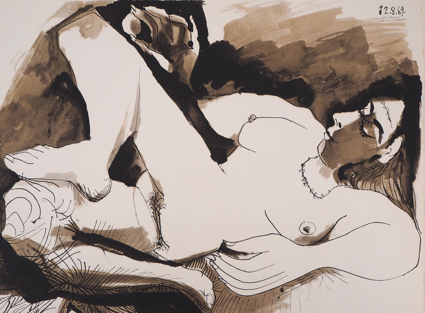 Pablo Picasso, Composition (Orozco 193-204), Au Baiser D'Avignon, Lithograph