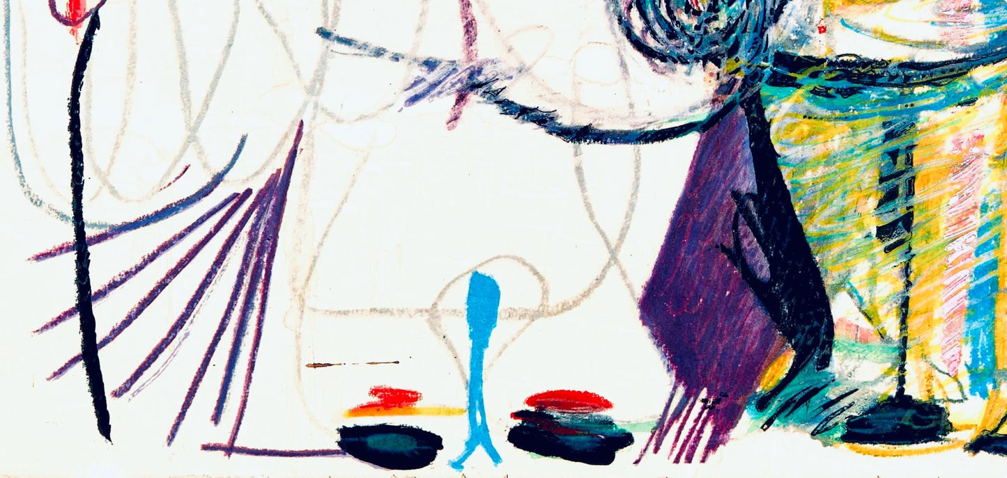 Pablo Picasso, Composition (Orozco 193-204), Au Baiser D'Avignon, Lithograph