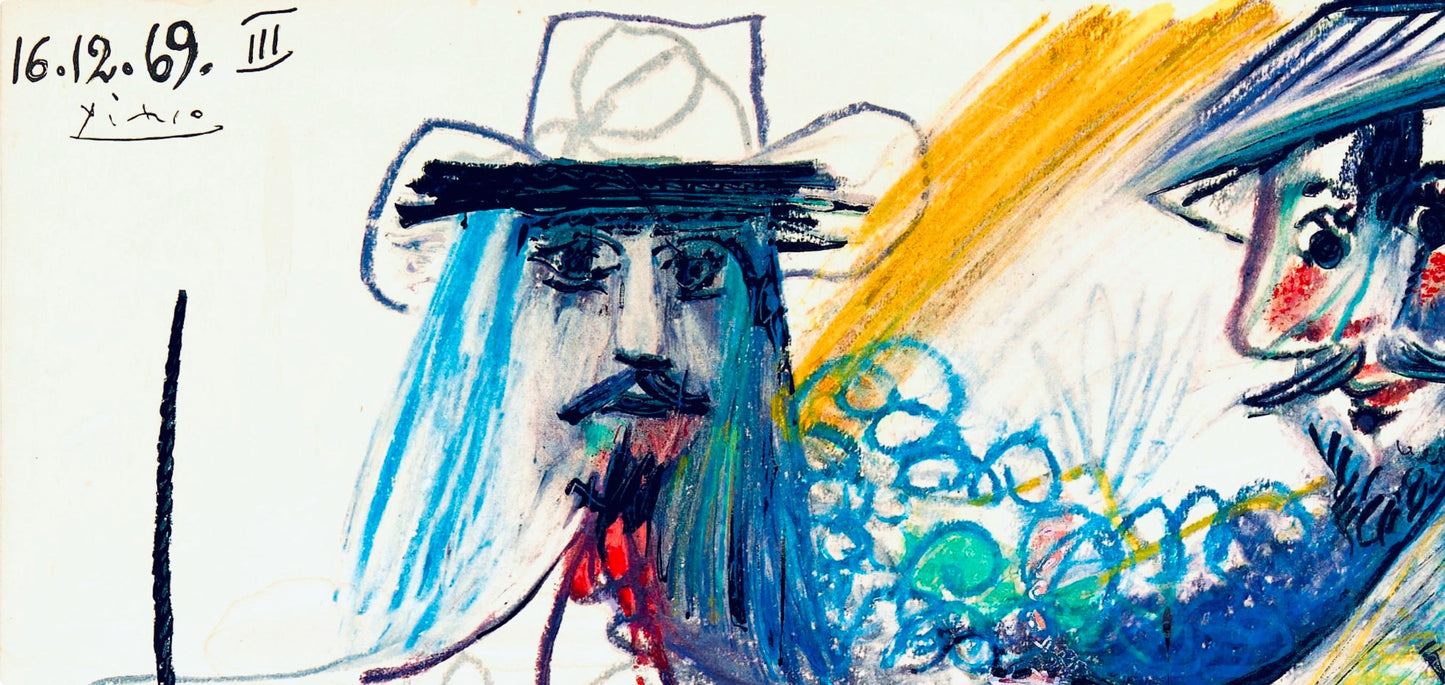 Pablo Picasso, Composition (Orozco 193-204), Au Baiser D'Avignon, Lithograph