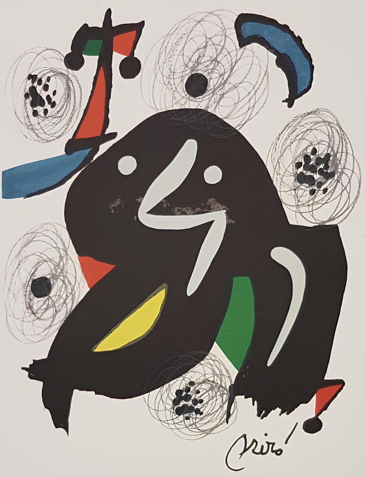Joan Mir, Composition (Mourlot 1212-1225; Cramer 248), La Mlodie Acide, Lithograph