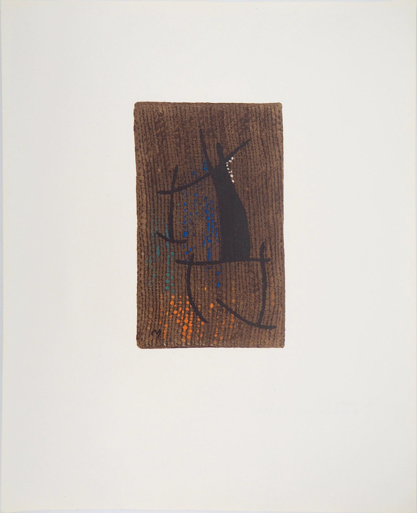 Joan Mir, Composition (Cramer 105), Femmes, Hliogravure