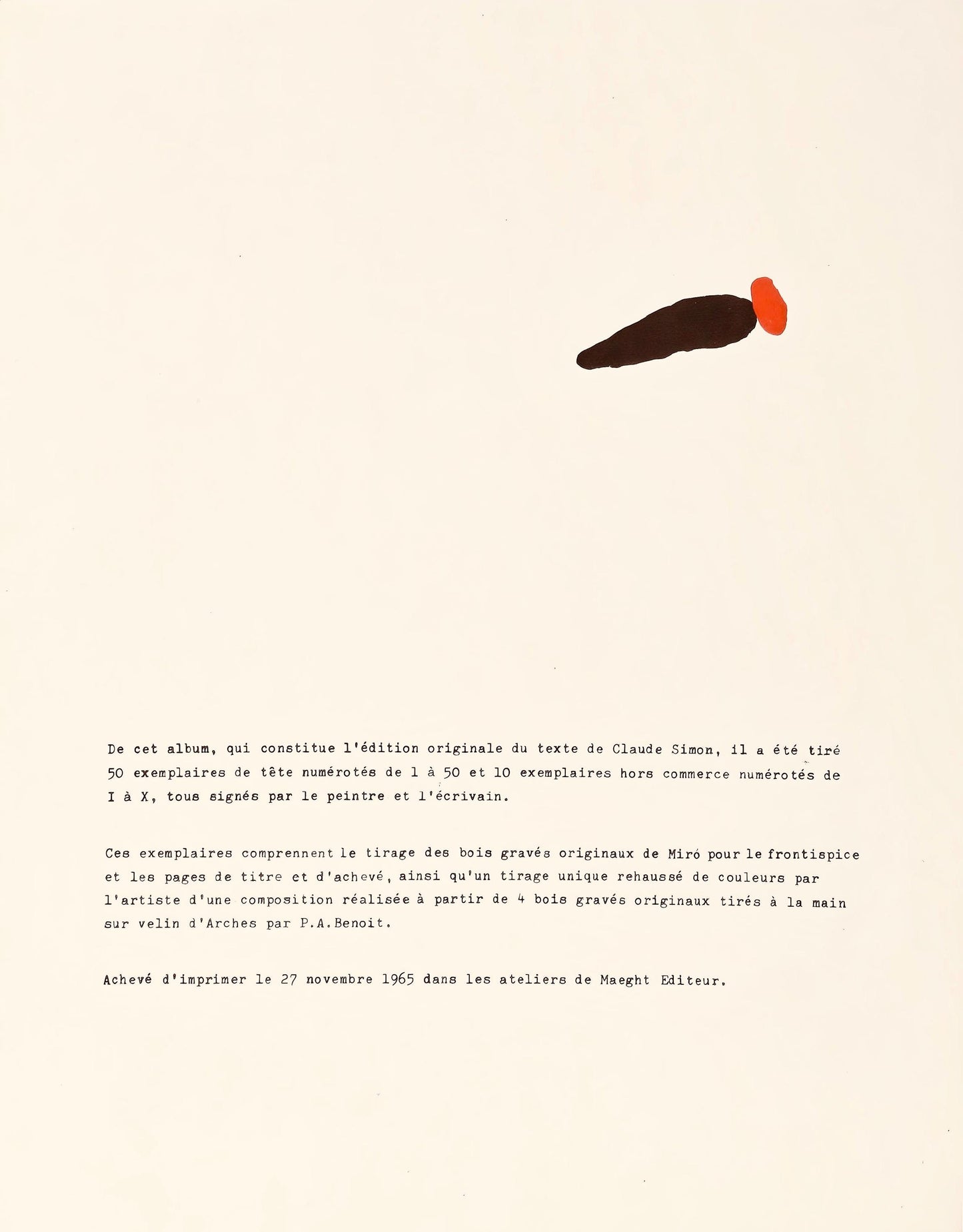 Joan Mir, Composition (Cramer 105), Femmes, Hliogravure