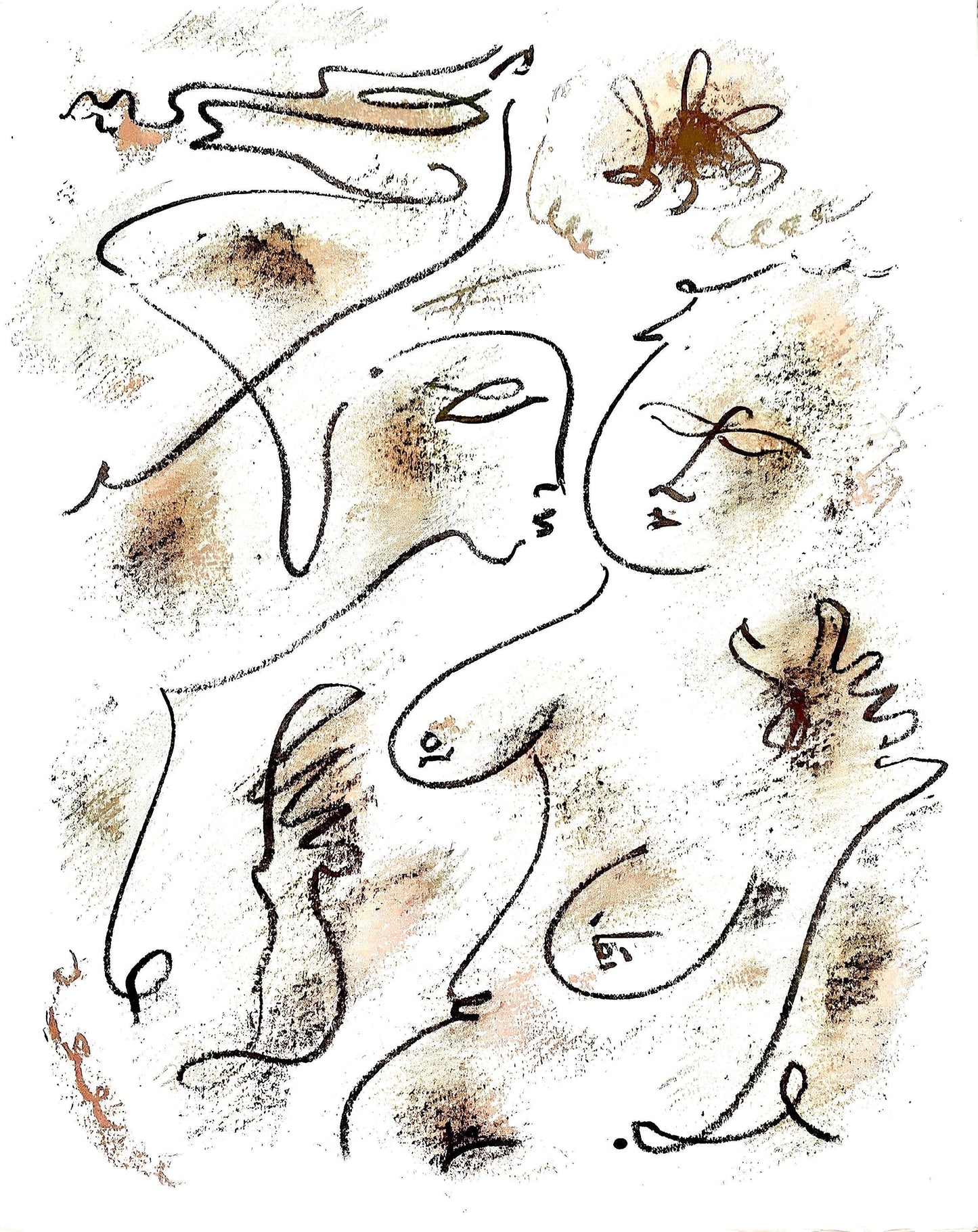 Andr Masson, Composition, Pomes Insoumis, Lithograph