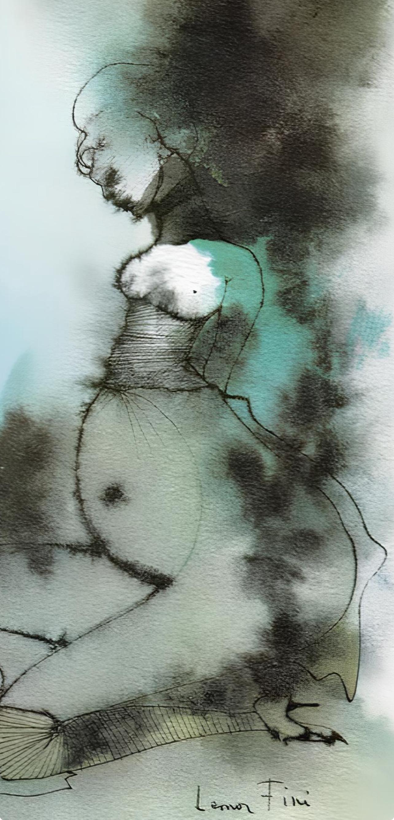 Lonor Fini, Composition, Histoire D'O, Lithograph