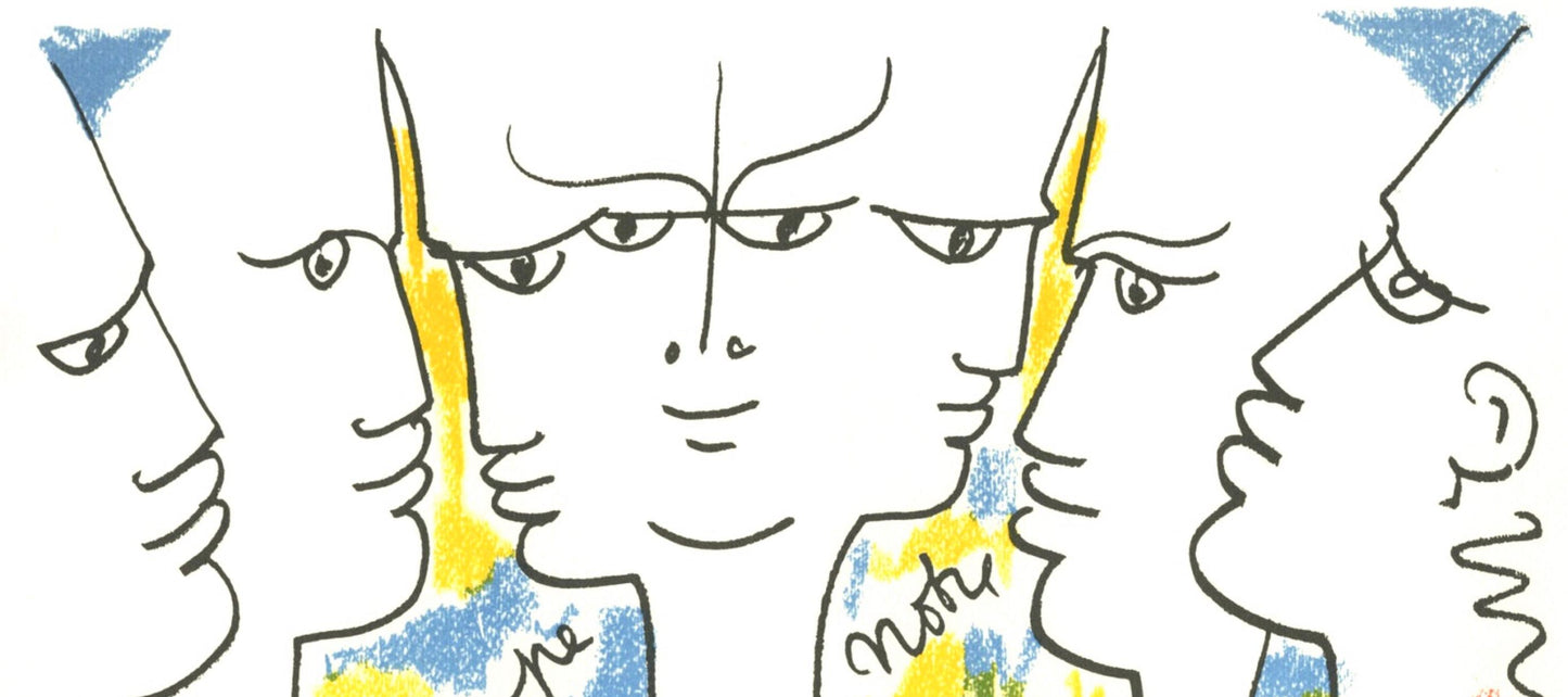 Jean Cocteau, Composition, Nous Croyons En L'Europe, Silkscreen