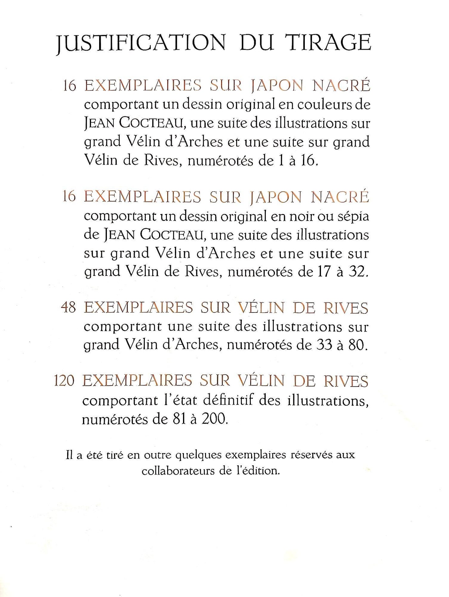 Jean Cocteau, Composition, Taureaux, Lithograph