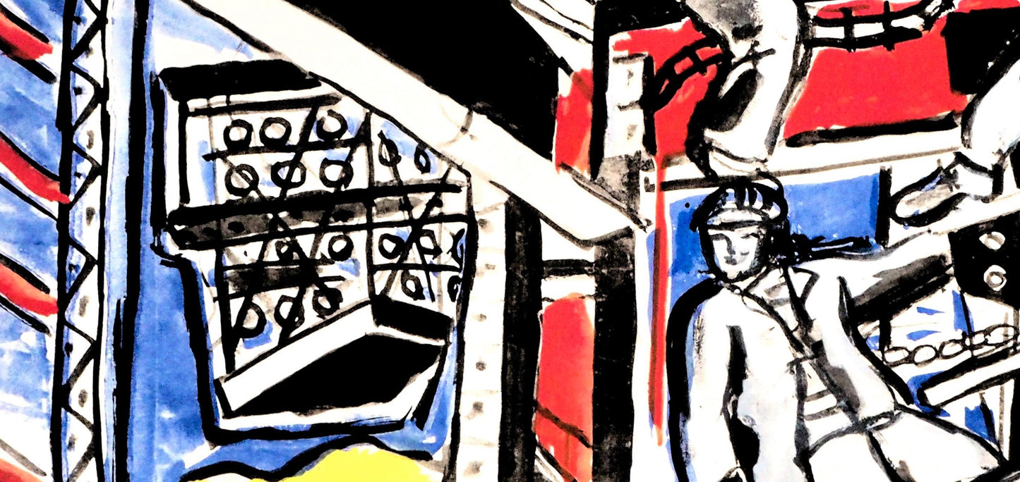 Fernand Lger, Composition, Contrastes, Lithograph