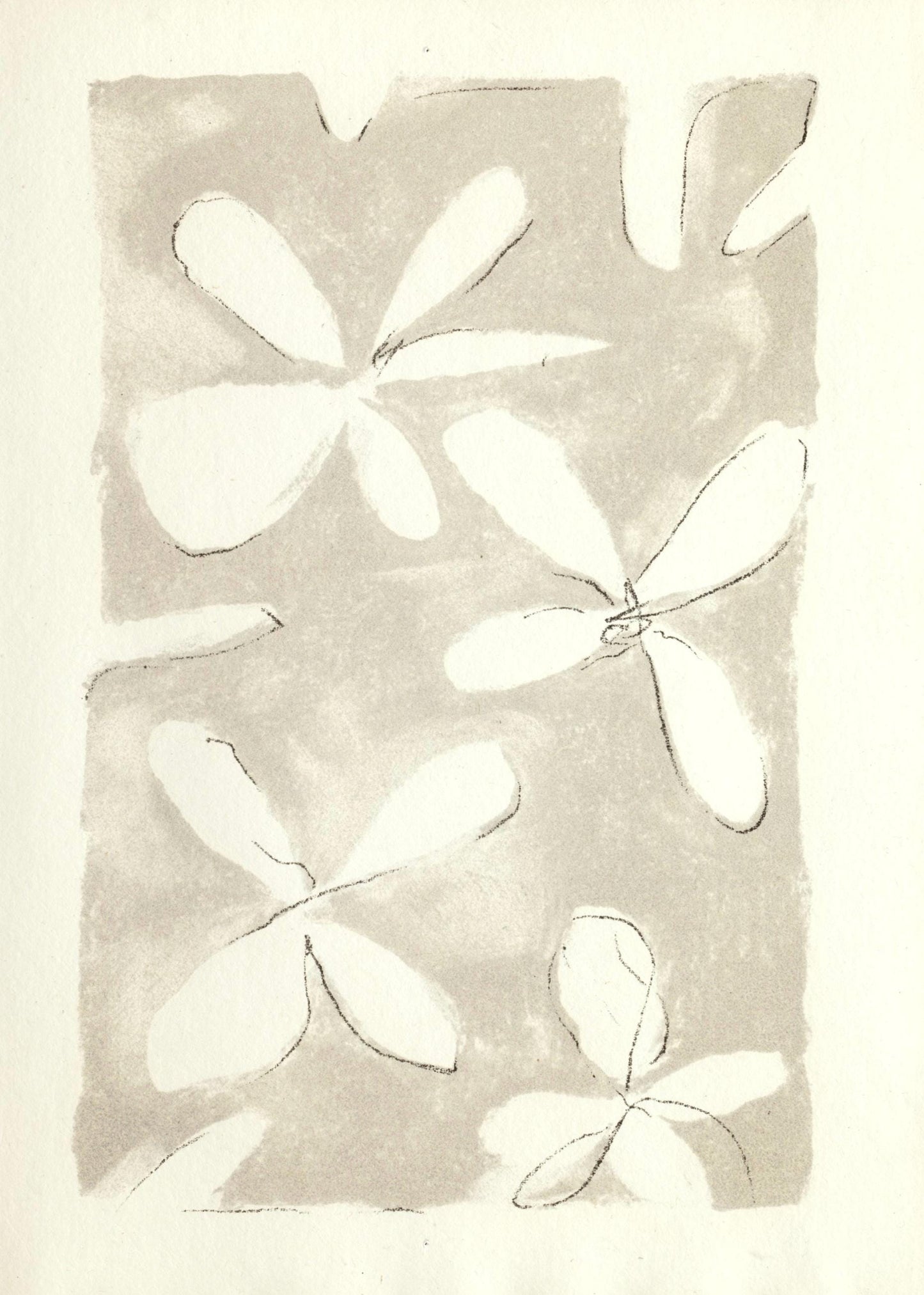 Georges Braque, Composition (Vallier 153), Le Tir L'Arc Mis En Lumire Par Georges Braque, Lithograph