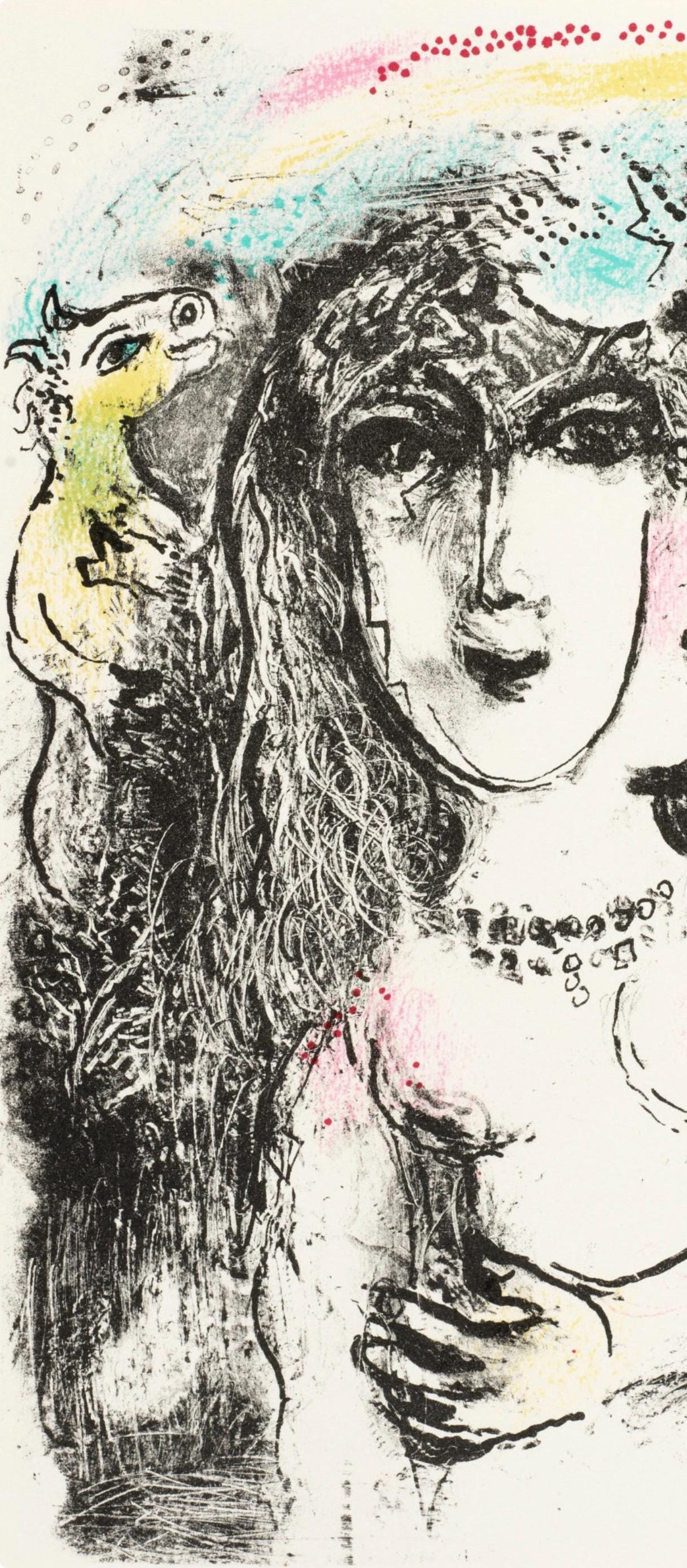 Marc Chagall, Composition (Mourlot 668-677), La Ferie Et Le Royaume, Lithograph