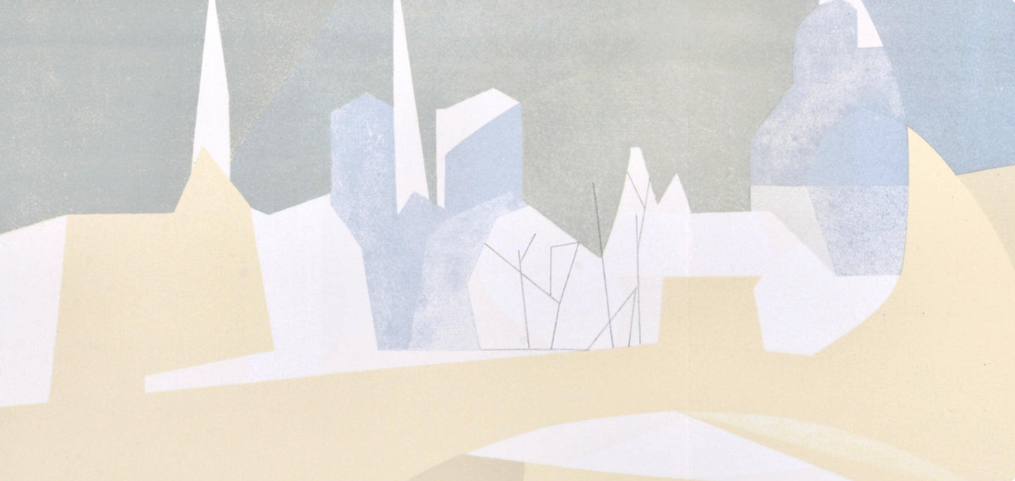 Andr Beaudin, Ville Et Paquebot, Regards Sur Paris, Lithograph