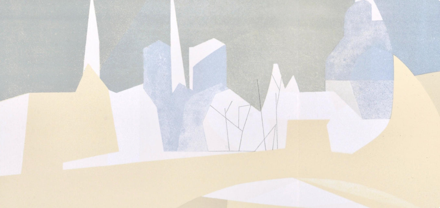 Andr Beaudin, Ville Et Paquebot, Regards Sur Paris, Lithograph