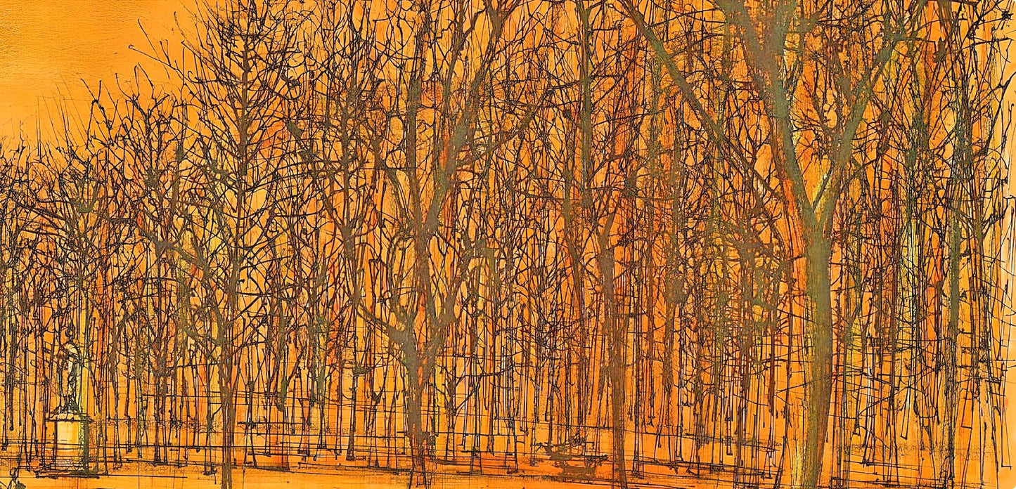 Jean Carzou, Les Tuileries, Regards Sur Paris, Lithograph