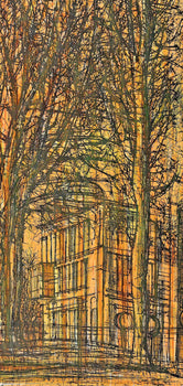 Jean Carzou, La Maison Dans Les Arbres, Regards Sur Paris, Lithograph