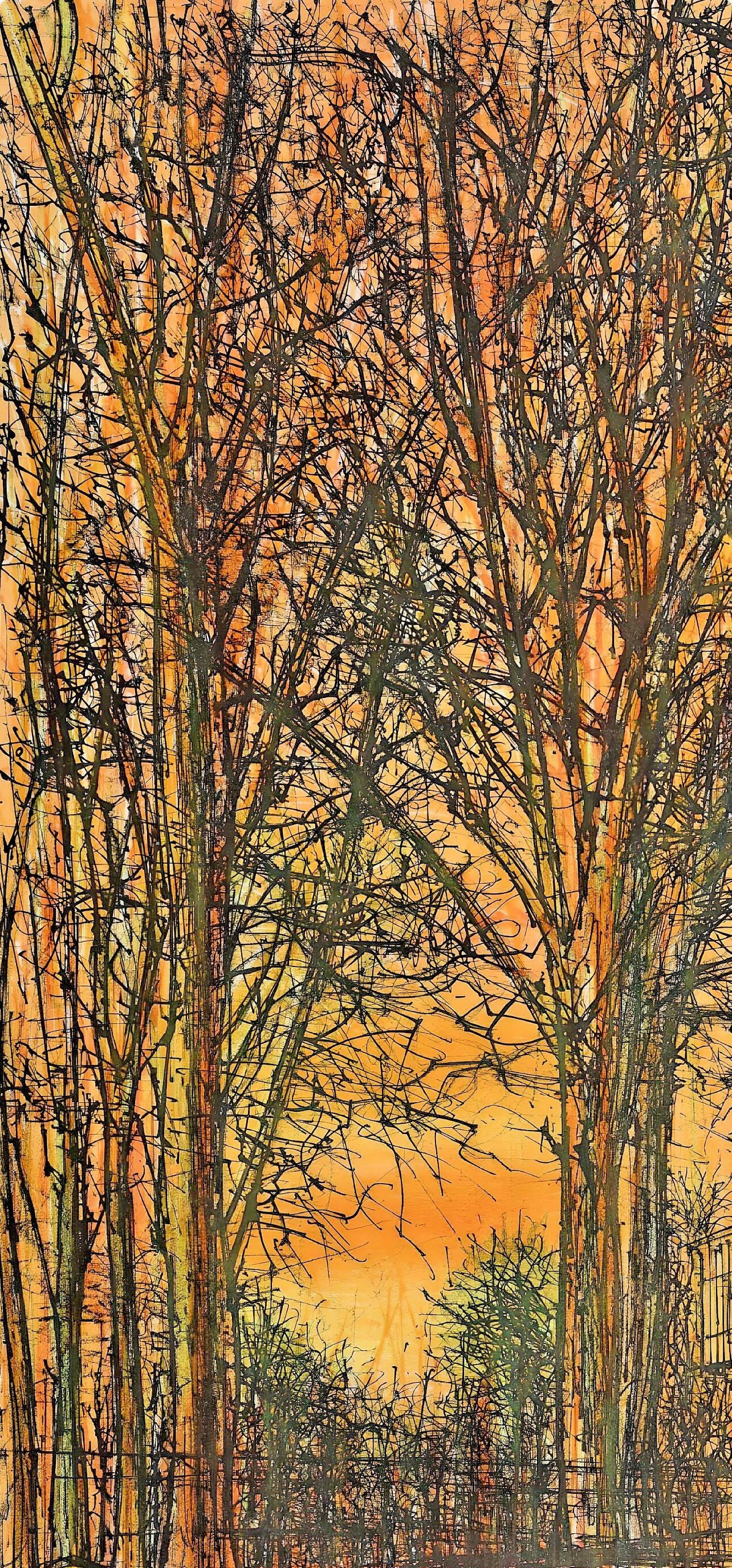 Jean Carzou, La Maison Dans Les Arbres, Regards Sur Paris, Lithograph