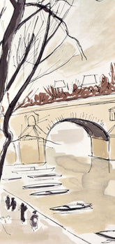 Andr Dunoyer De Segonzac, Les Quais De Paris, Regards Sur Paris, Lithograph