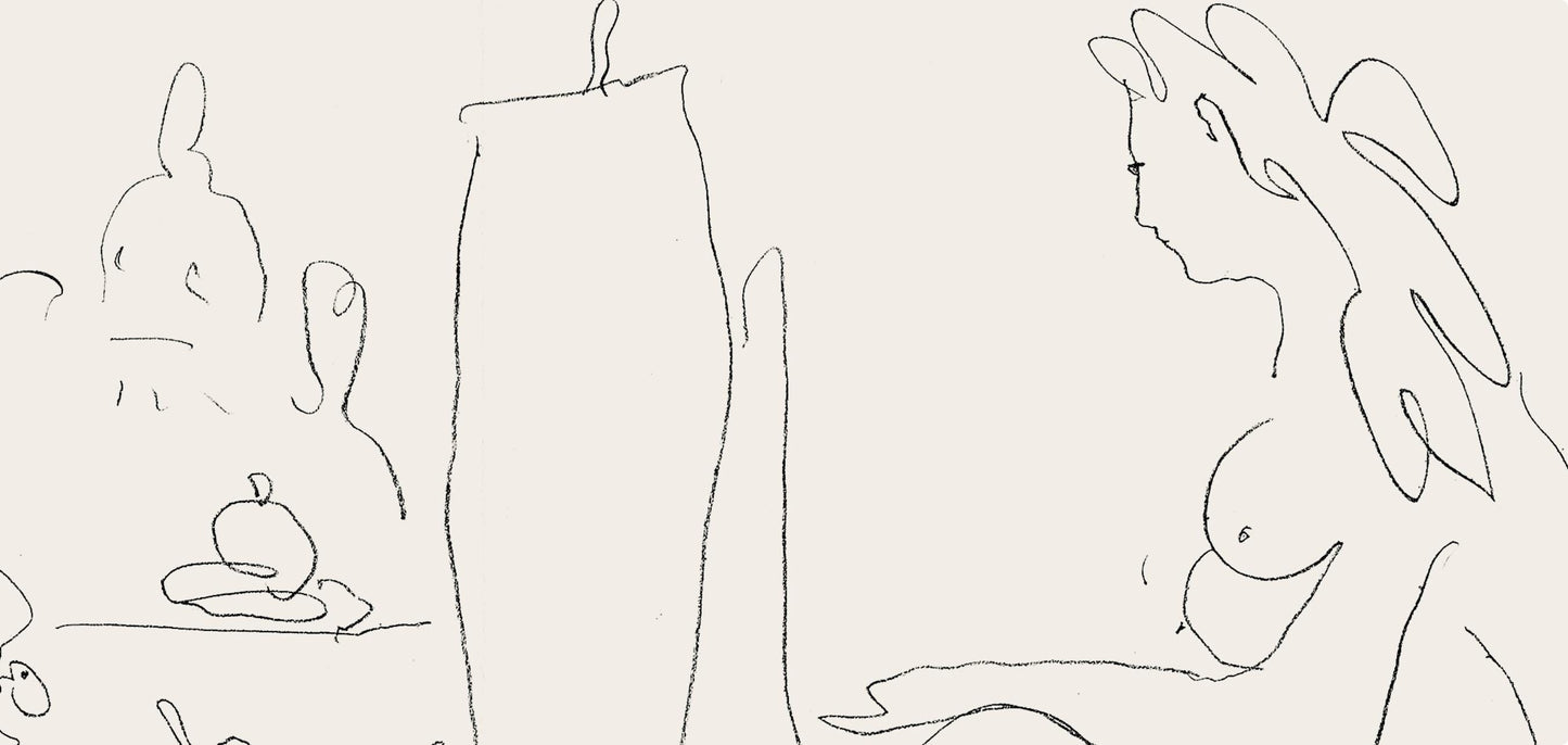 Pablo Picasso, Le Peintre Et Son Modle (Mourlot 355; Bloch 1036), Regards Sur Paris, Lithograph