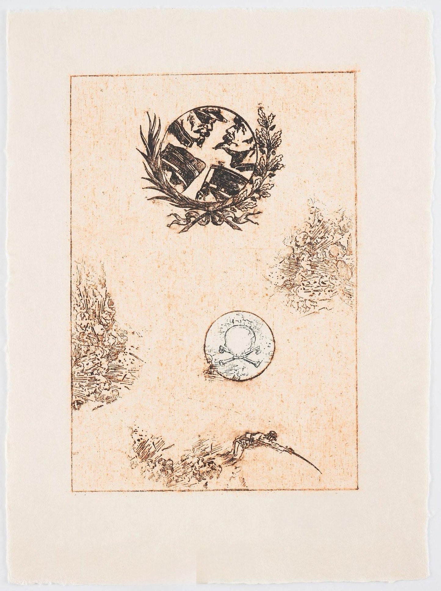 Max Ernst, Composition (Spies/Leppien 218), La Ballade Du Soldat, Lithograph