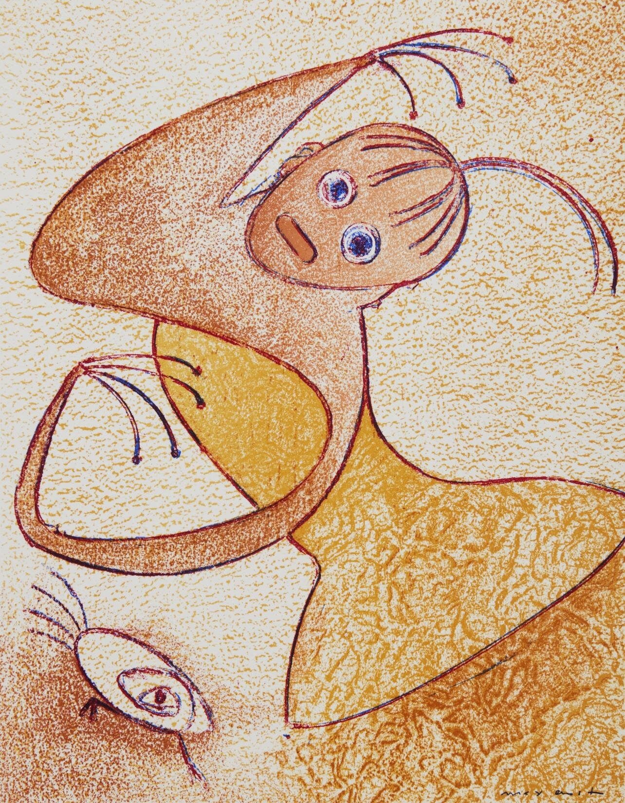 Max Ernst, Composition, San Lazzaro Et Ses Amis, Xxe Sicle, Lithograph