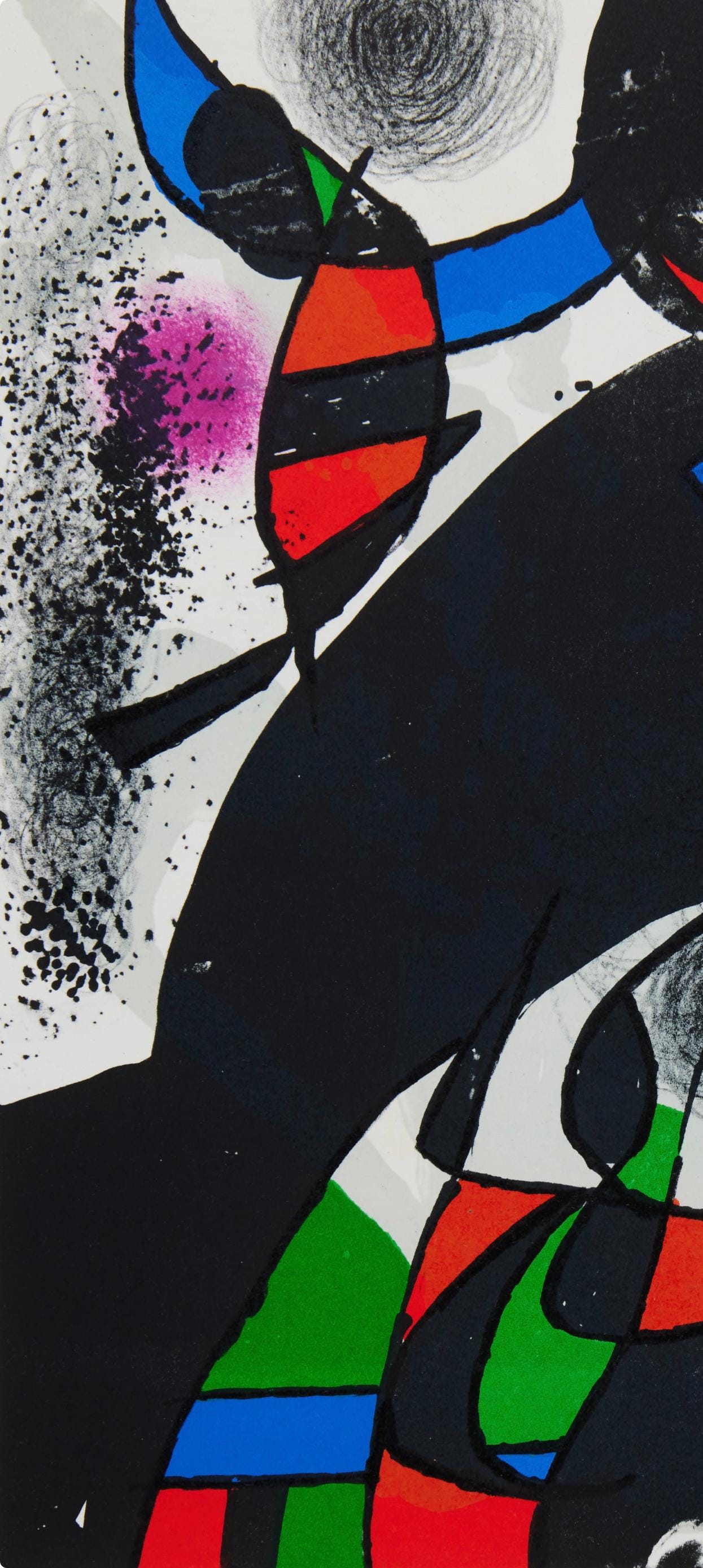 Joan Mir, Composition (Cramer 1080), San Lazzaro Et Ses Amis, Xxe Sicle, Lithograph