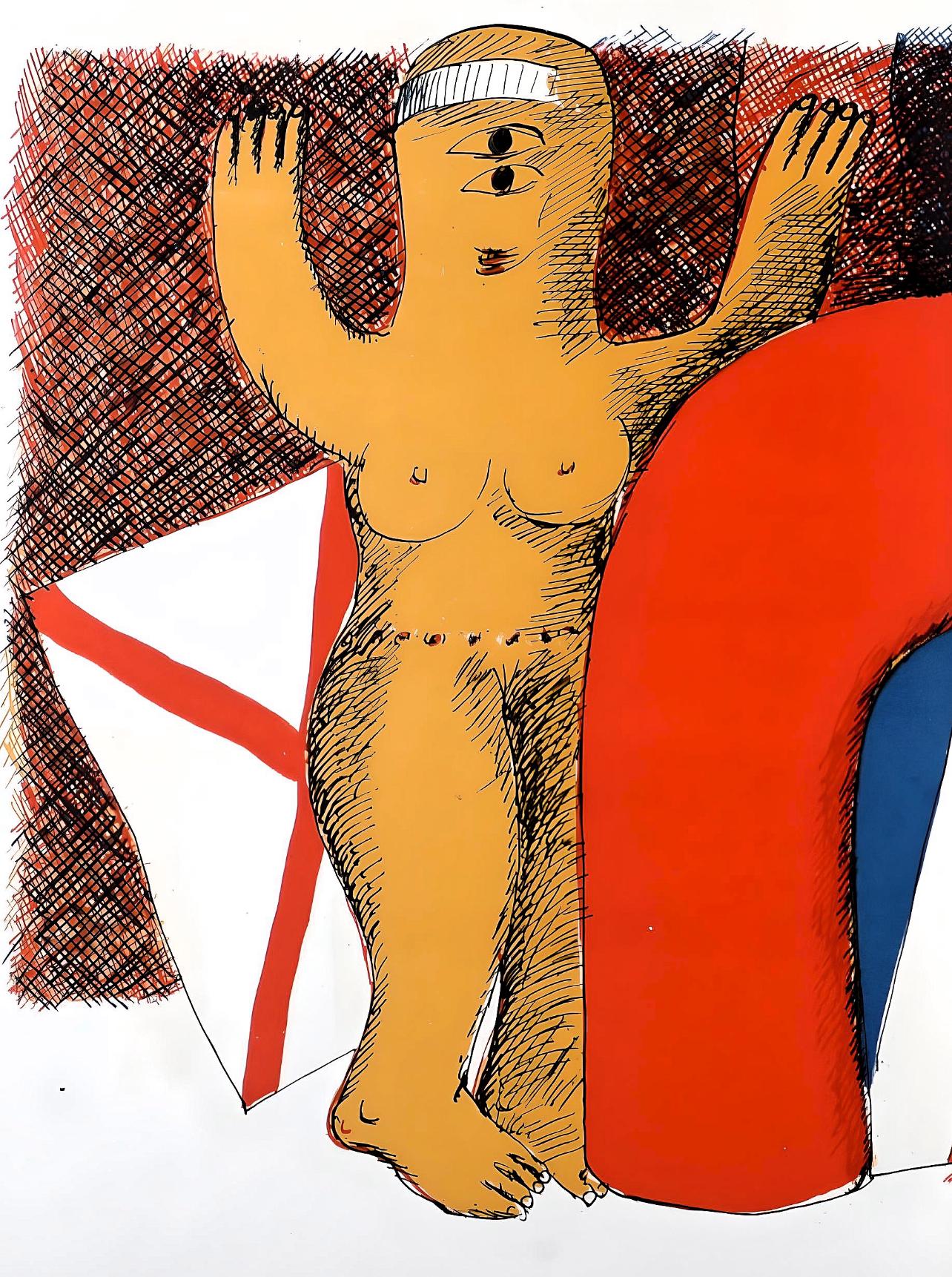 Horst Antes, Composition, Suites N8, Rencontres, Lithograph
