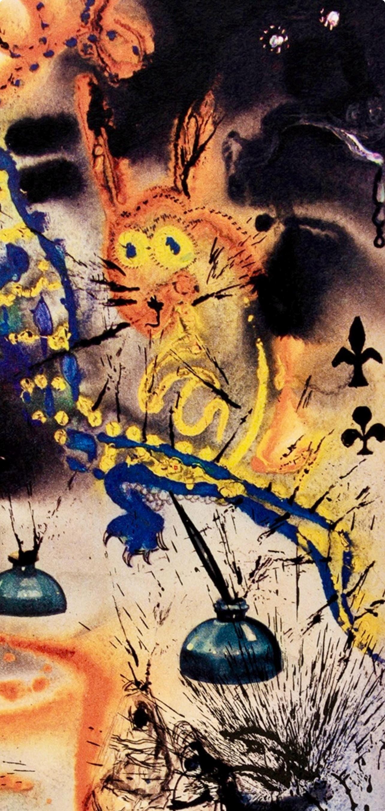 Salvador Dal, Composition (Field 69-5, A-M), Alice'S Adventures In Wonderland, Hliogravure