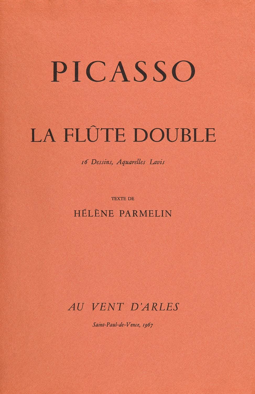 Pablo Picasso, Composition (Orozco 238), Picasso, La Flte Double, Lithograph