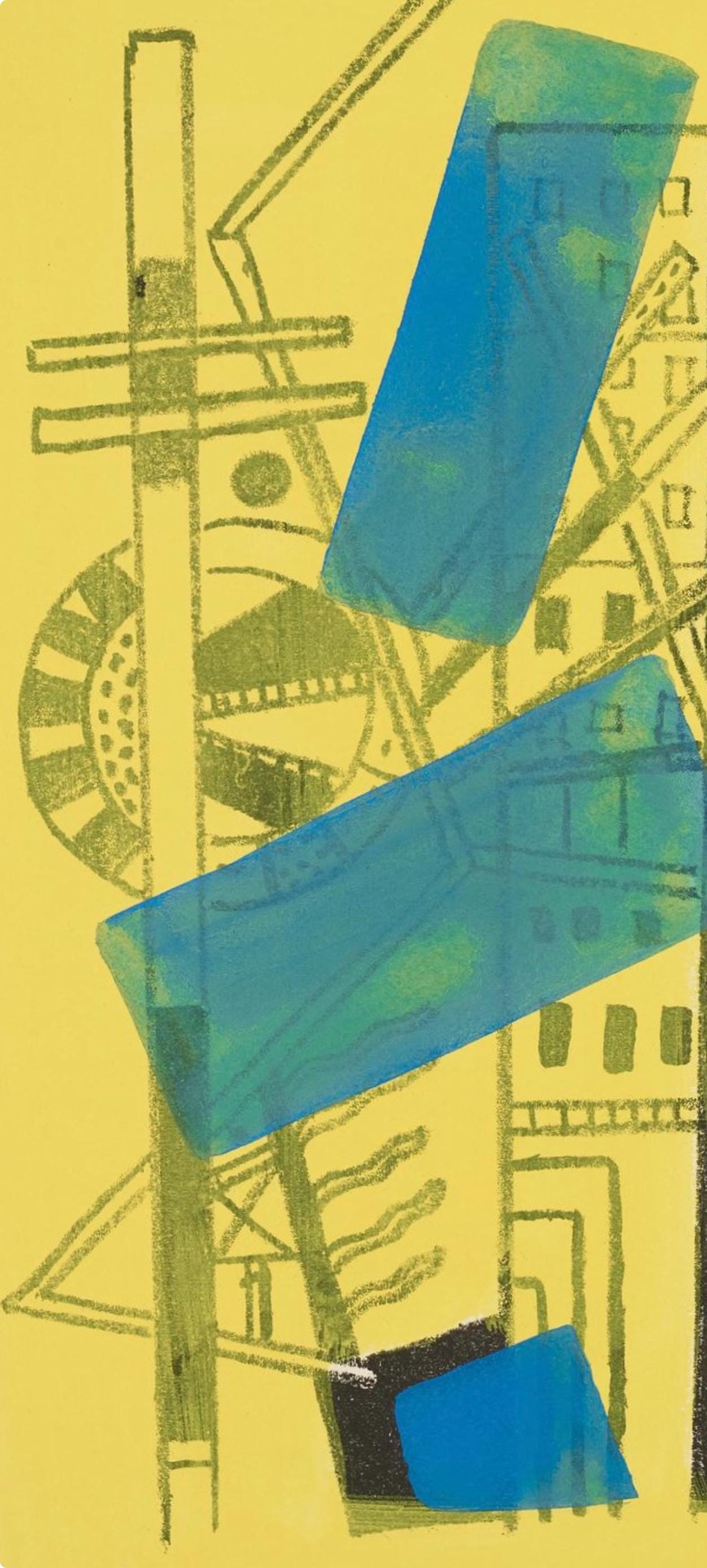 Fernand Lger, Composition (Saphire 24-38), Les Illuminations, Lithograph