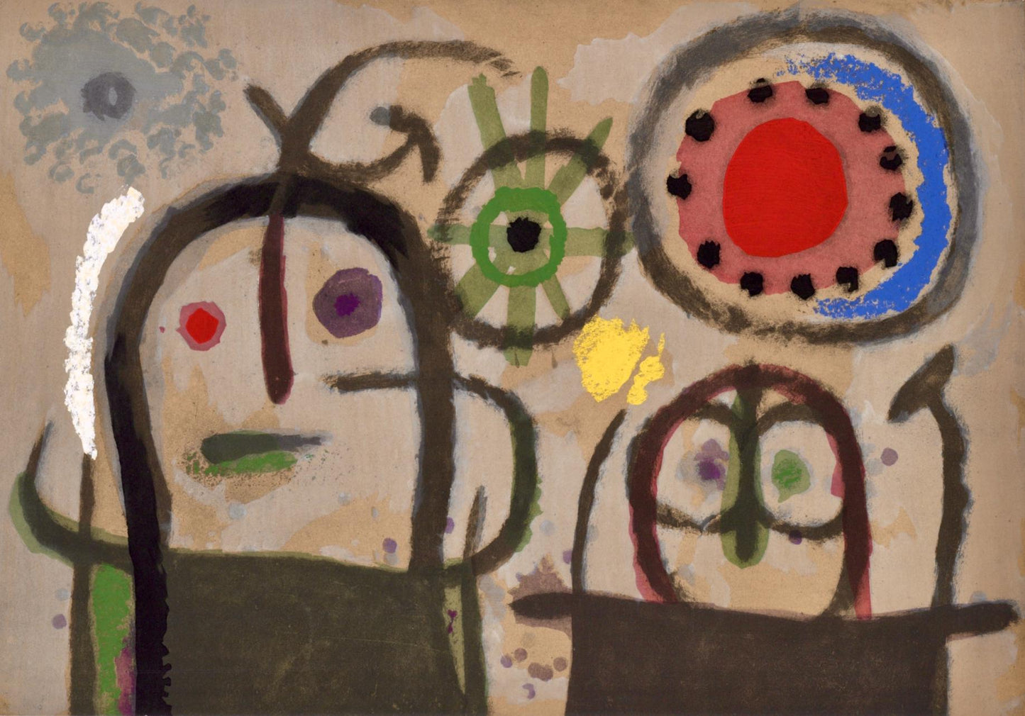 Joan Mir, Composition (Cramer 103; Mourlot 382-383), Mir Cartones 1956-1965, Lithograph